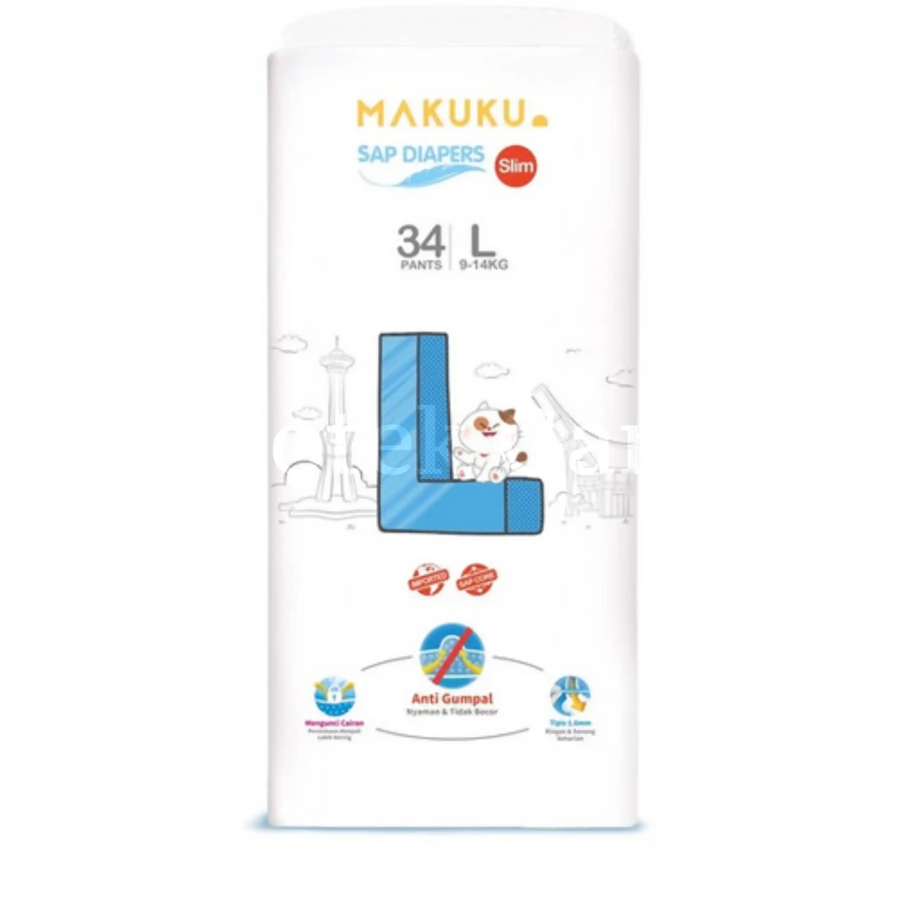 MAKUKU DIAPERS SLIM L 34