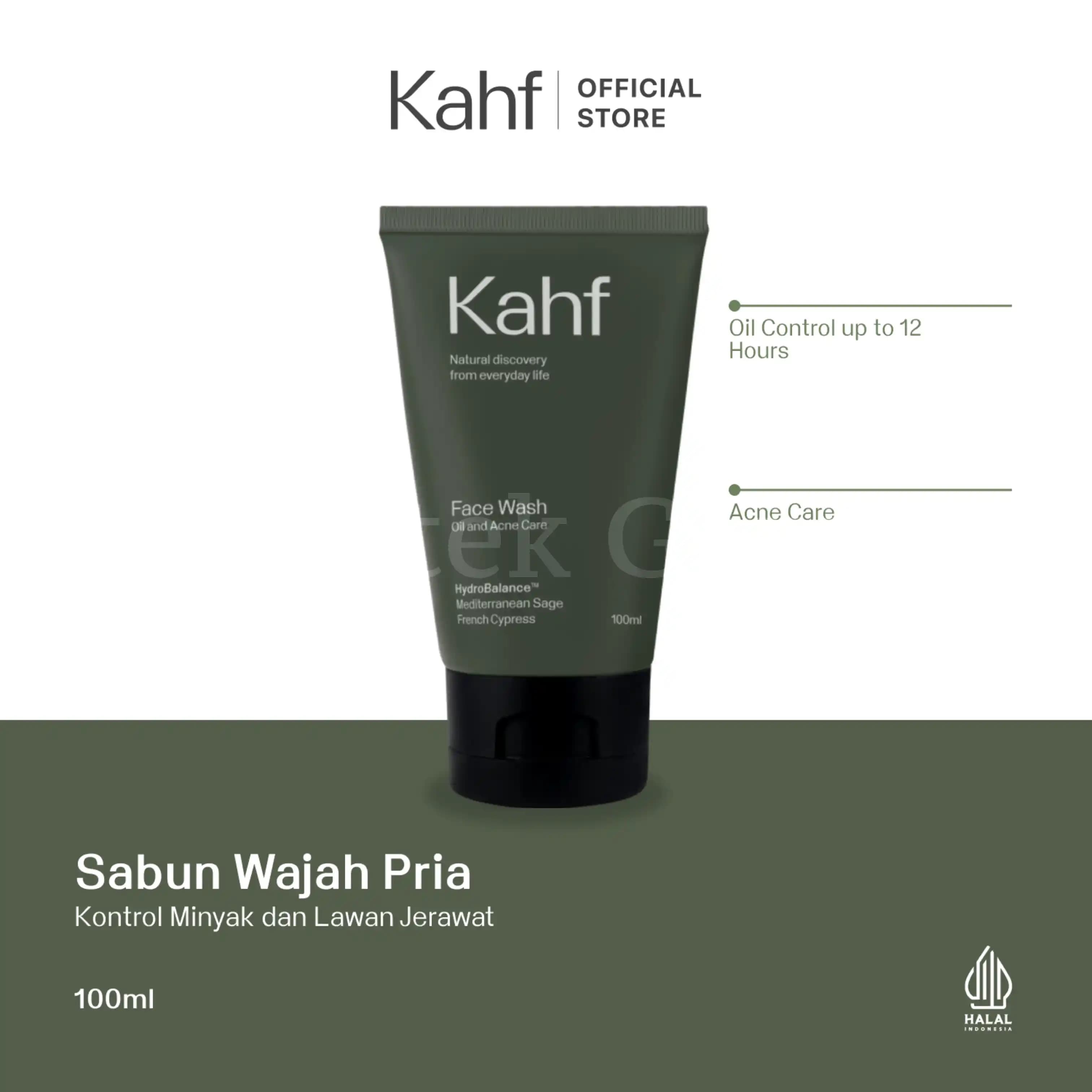 KAHF OIL AND ACNE CARE FACE WASH 100ML 2