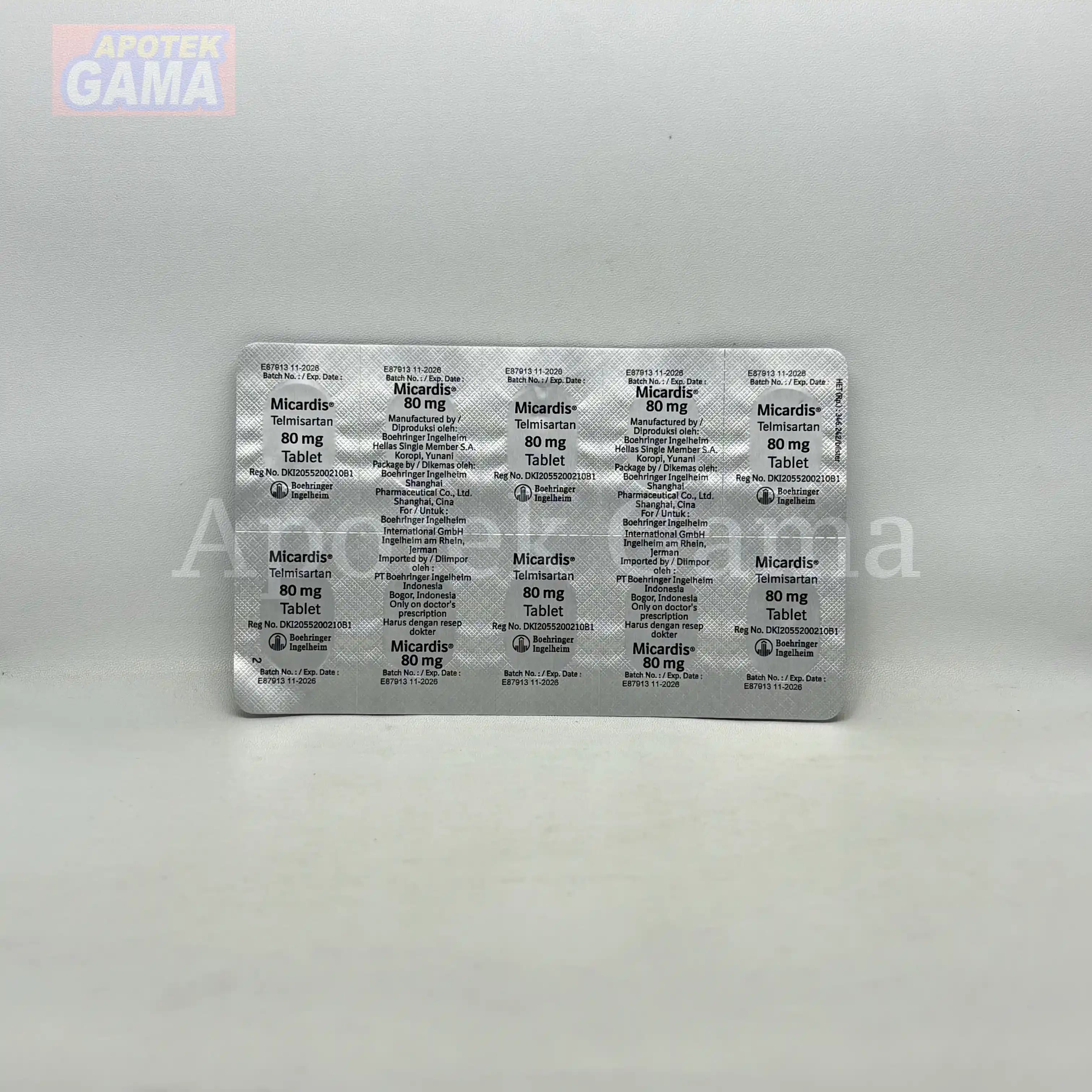 MICARDIS TAB 80MG