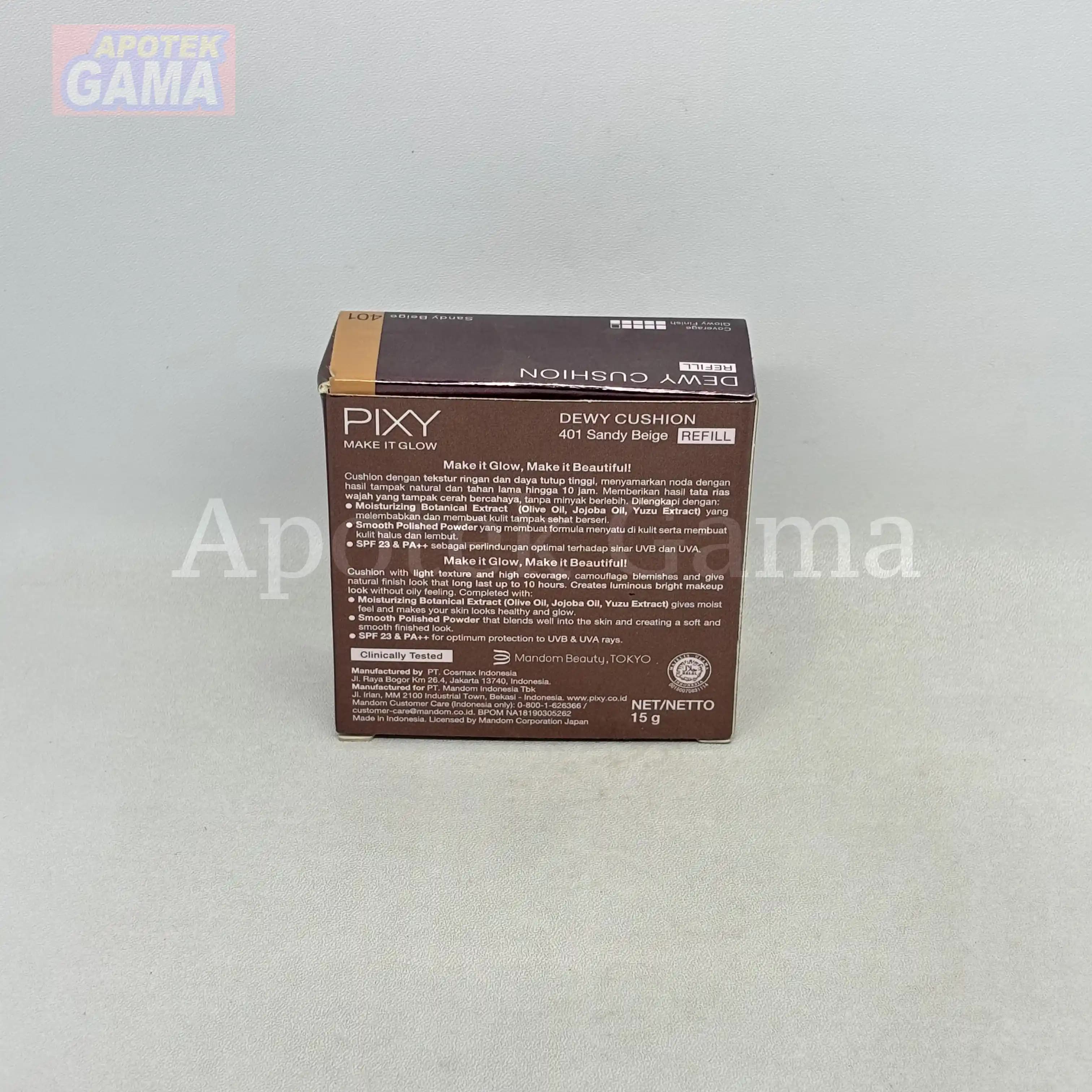 PIXY DEWY CUSHION REFILL 401 SANDY BEIGE 15 GR 4