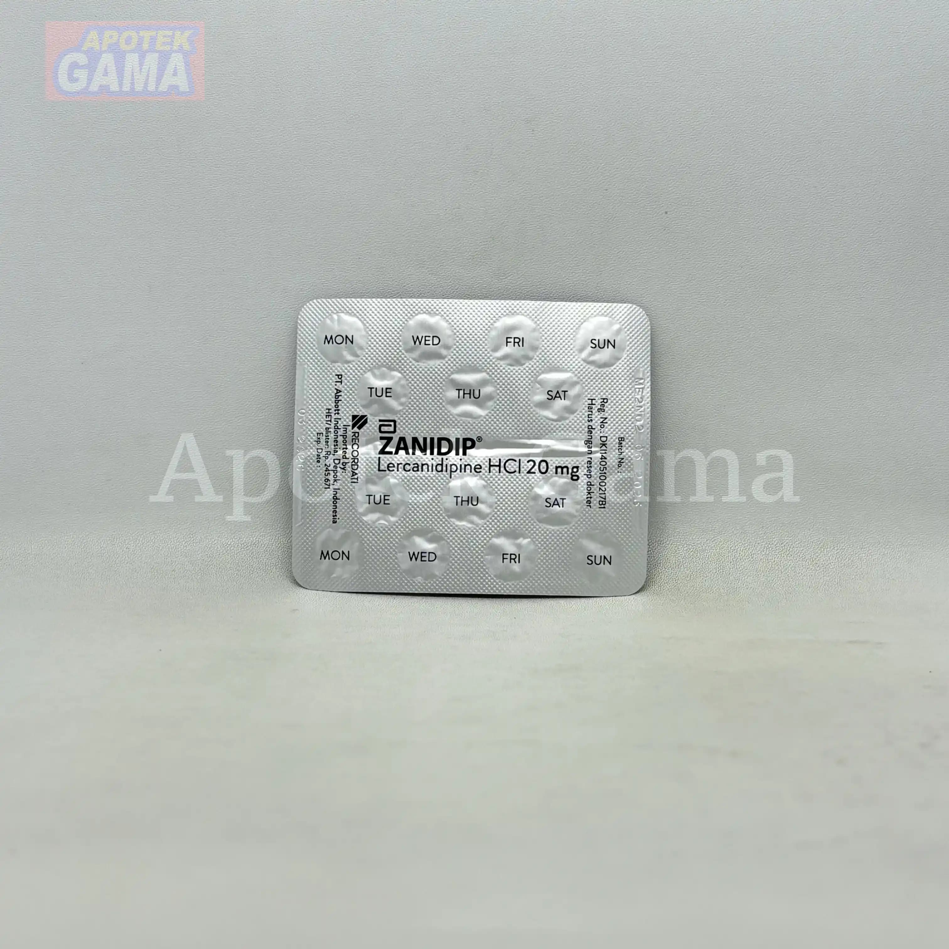 ZANIDIP 20MG TAB 3