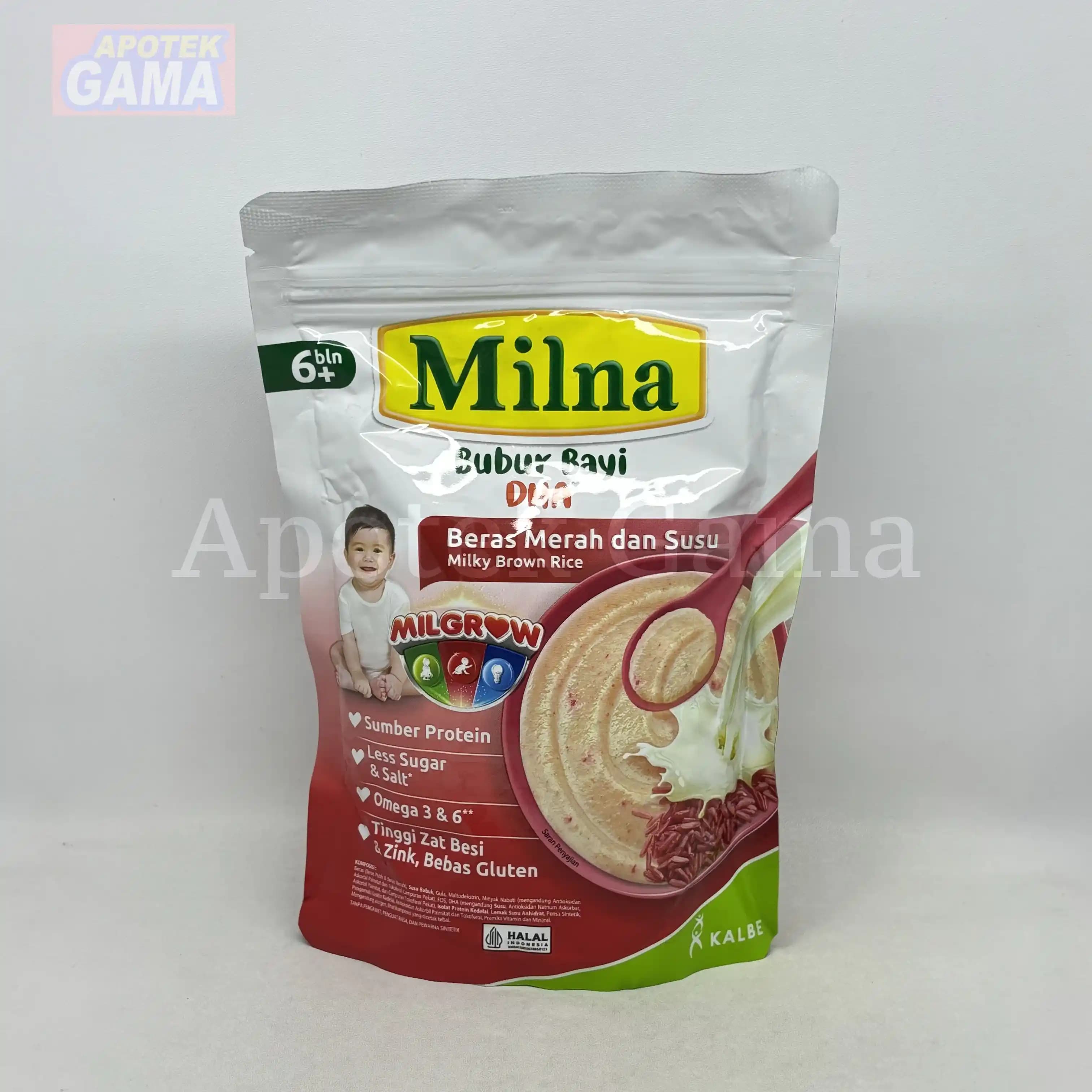 MILNA BUBUR BAYI 6+ BERAS MERAH 120G 4