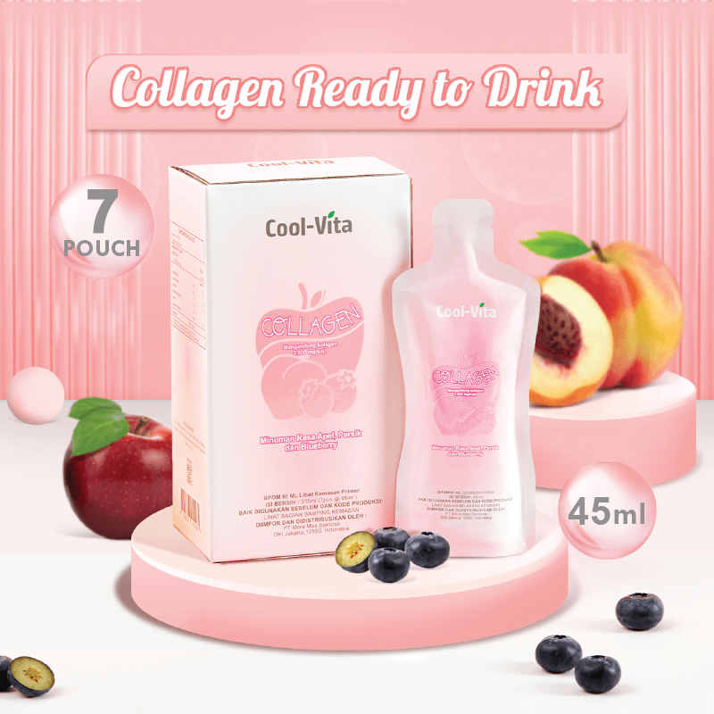 COOLVITA COLLAGEN RASA APEL PERSIK 315ML 6