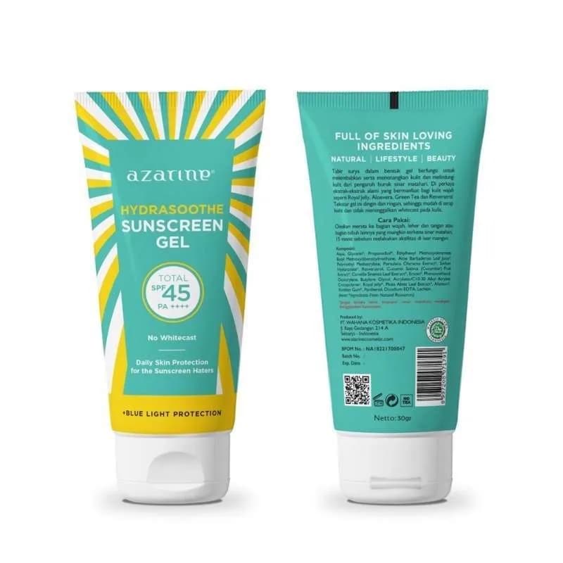 AZARINE HYDRASOOTHE SUNSCREEN GEL SPF 45 PA++ 30 ML