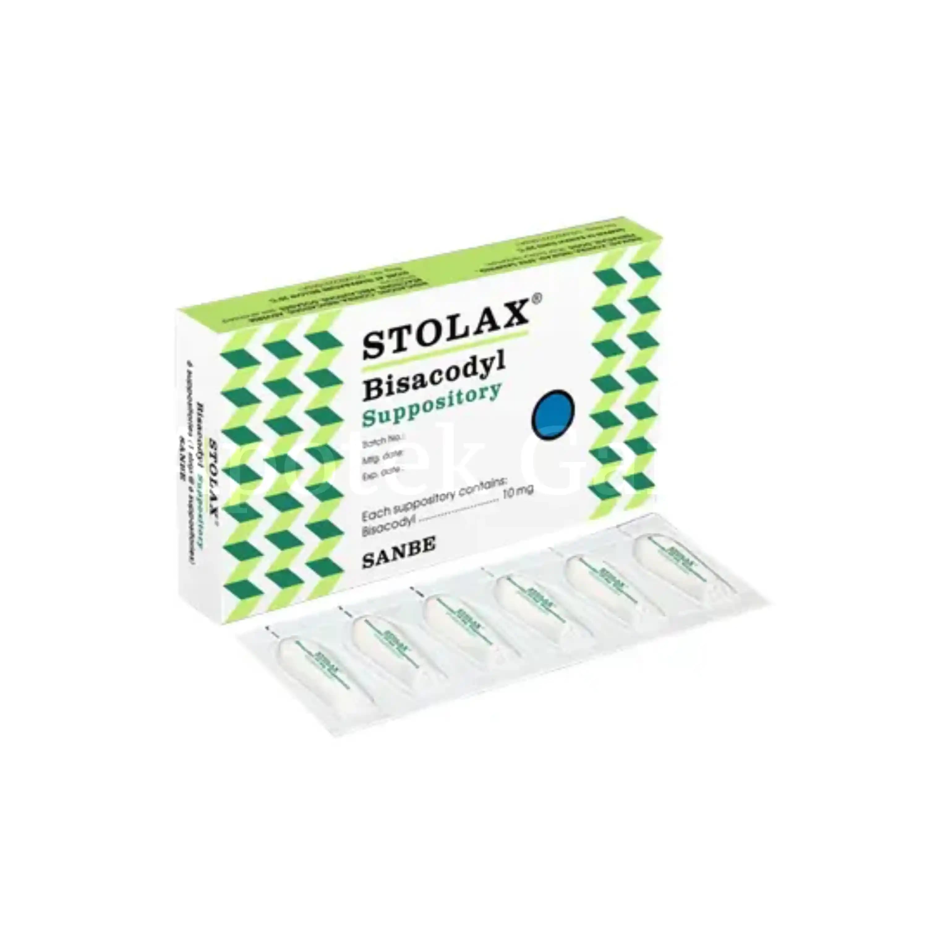 STOLAX SUPP 10MG