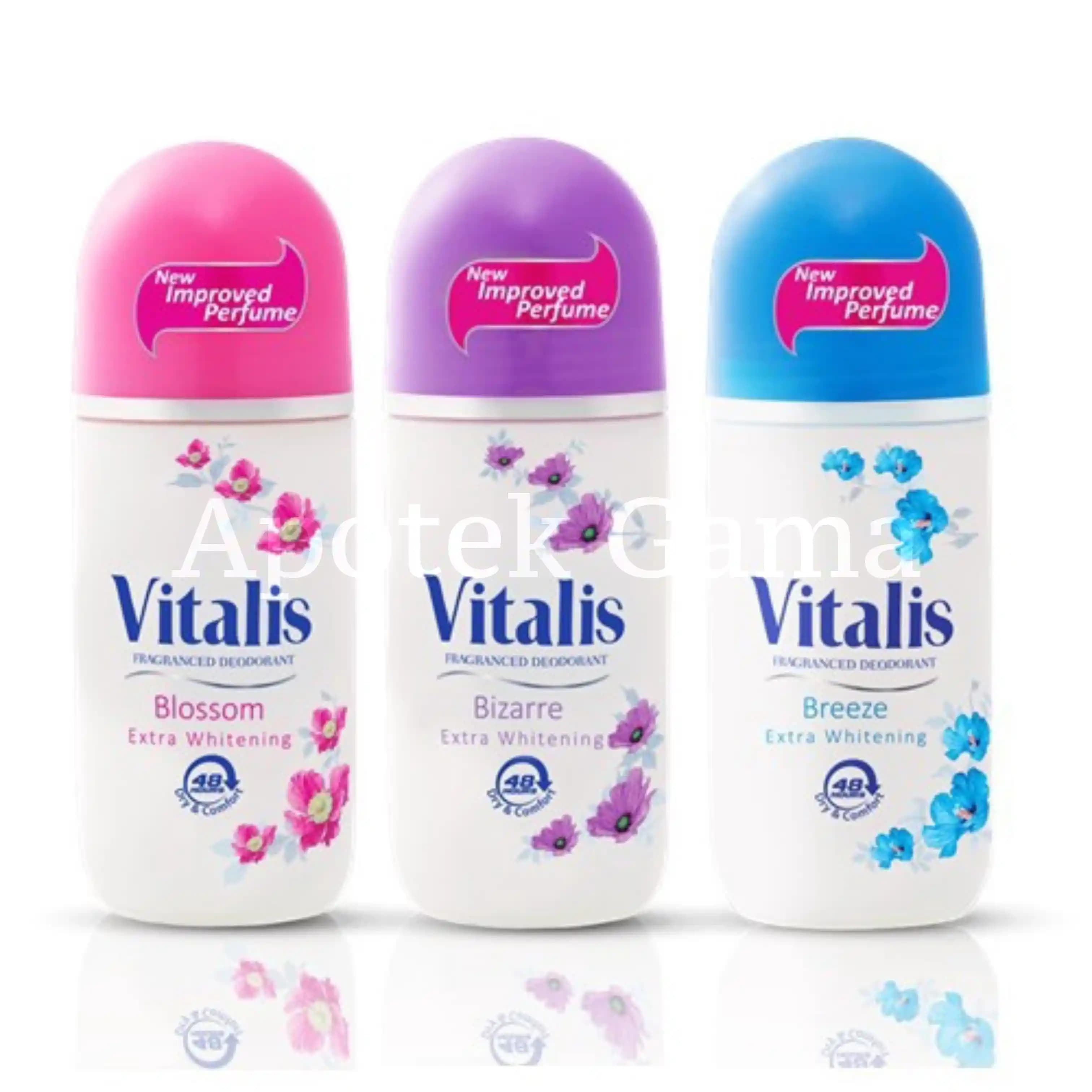 VITALIS FRAGRANCED DEODORANT BIZARRE EXTRA WHITENING 40 ML