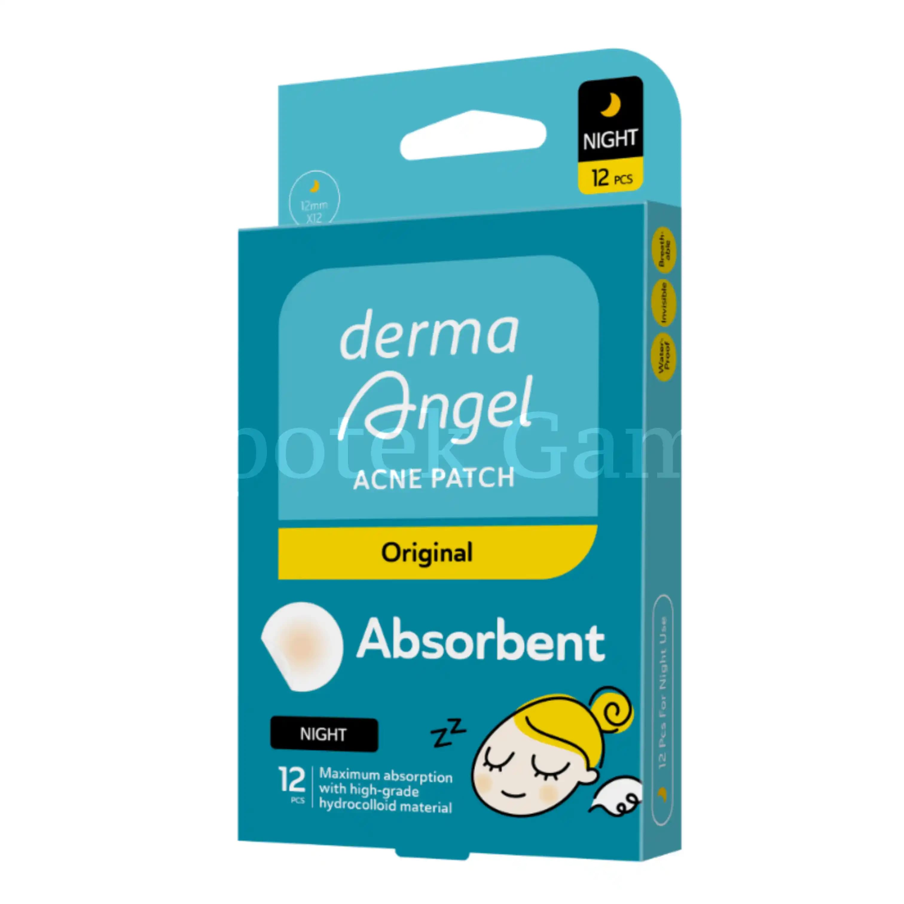 DERMA ANGEL ACNE PATCH NIGHT 12 PCS