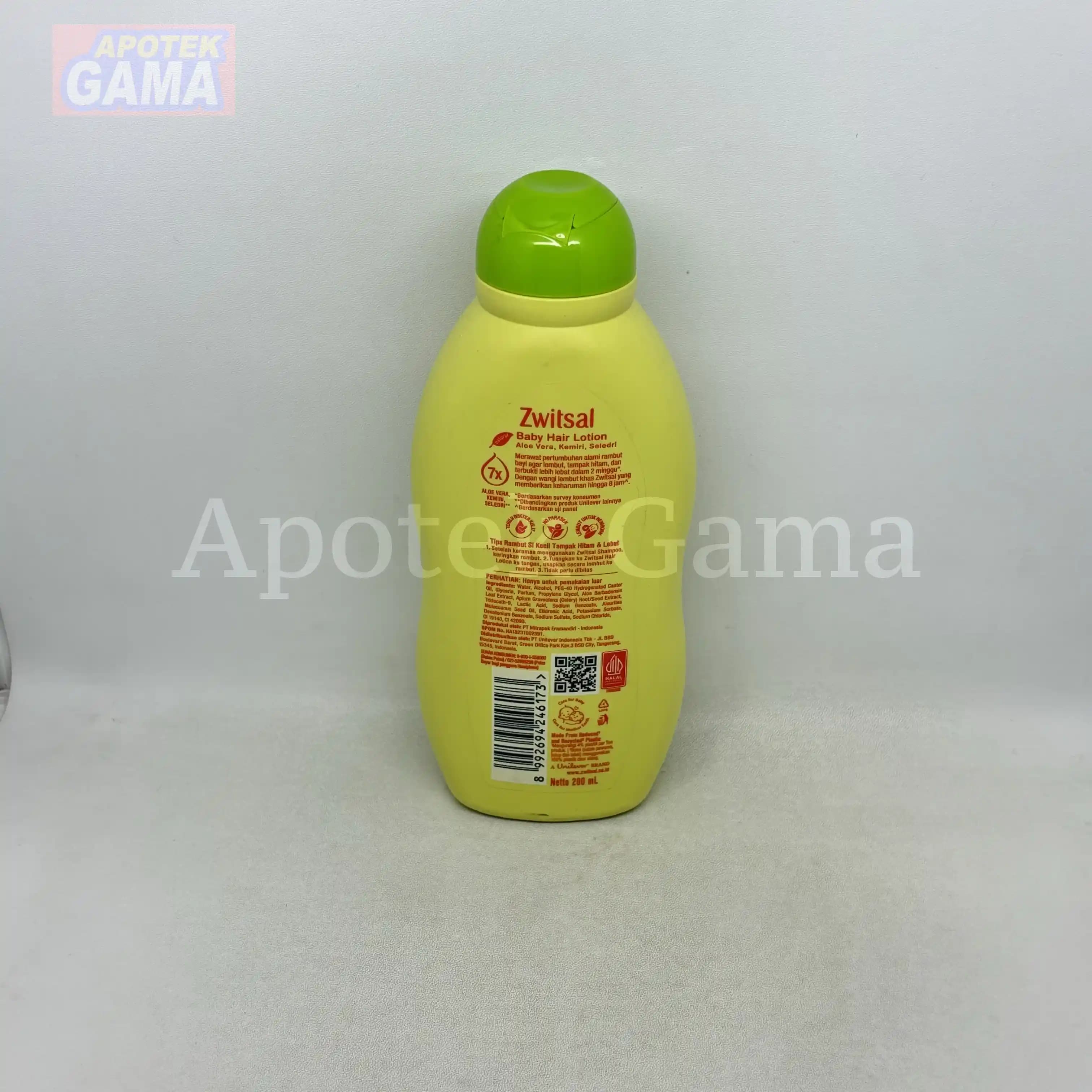 ZWITSAL BABY HAIR LOTION NATURAL AVKS 200 ML