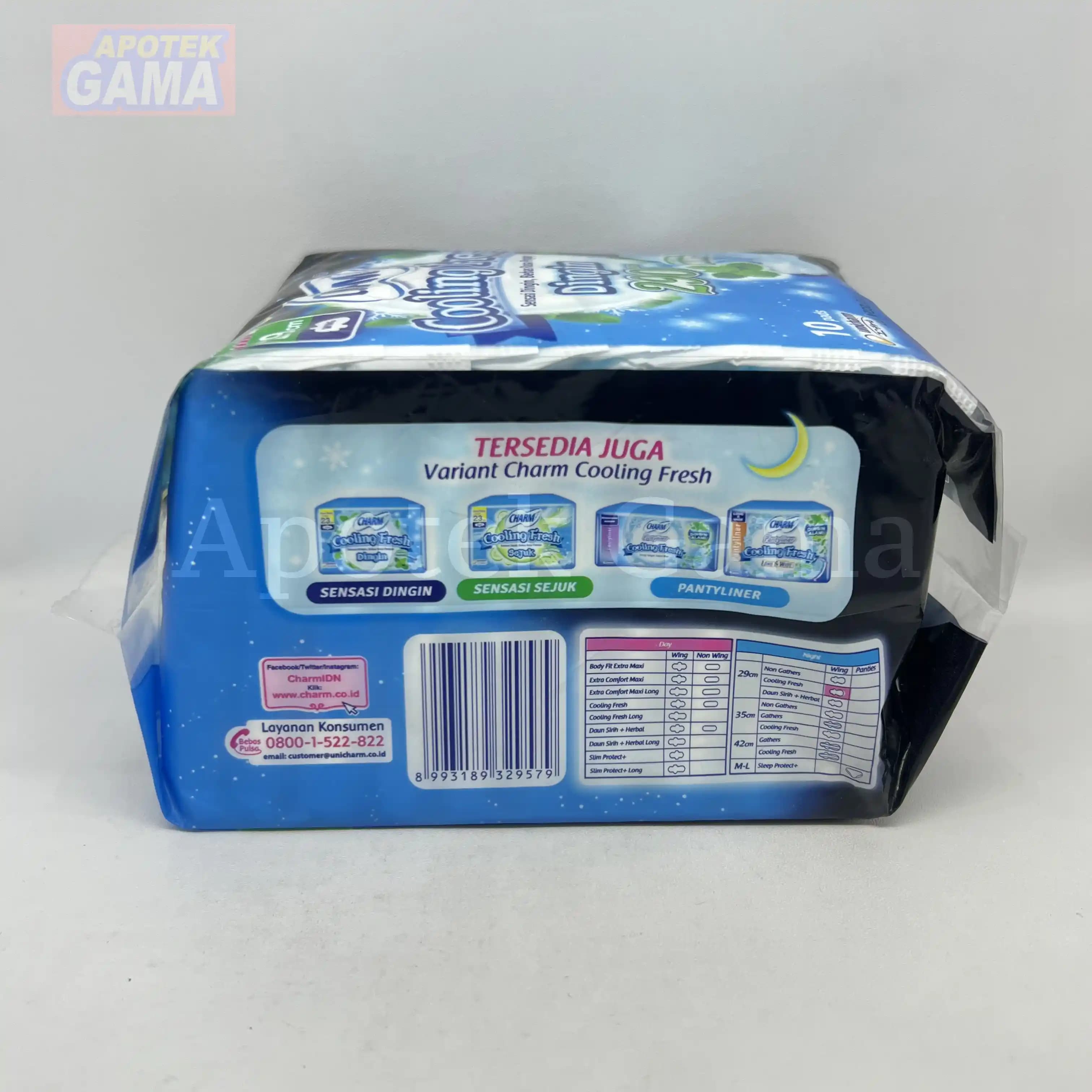 CHARM SOFTEX COOLING FRESH 29 CM ISI 10 3