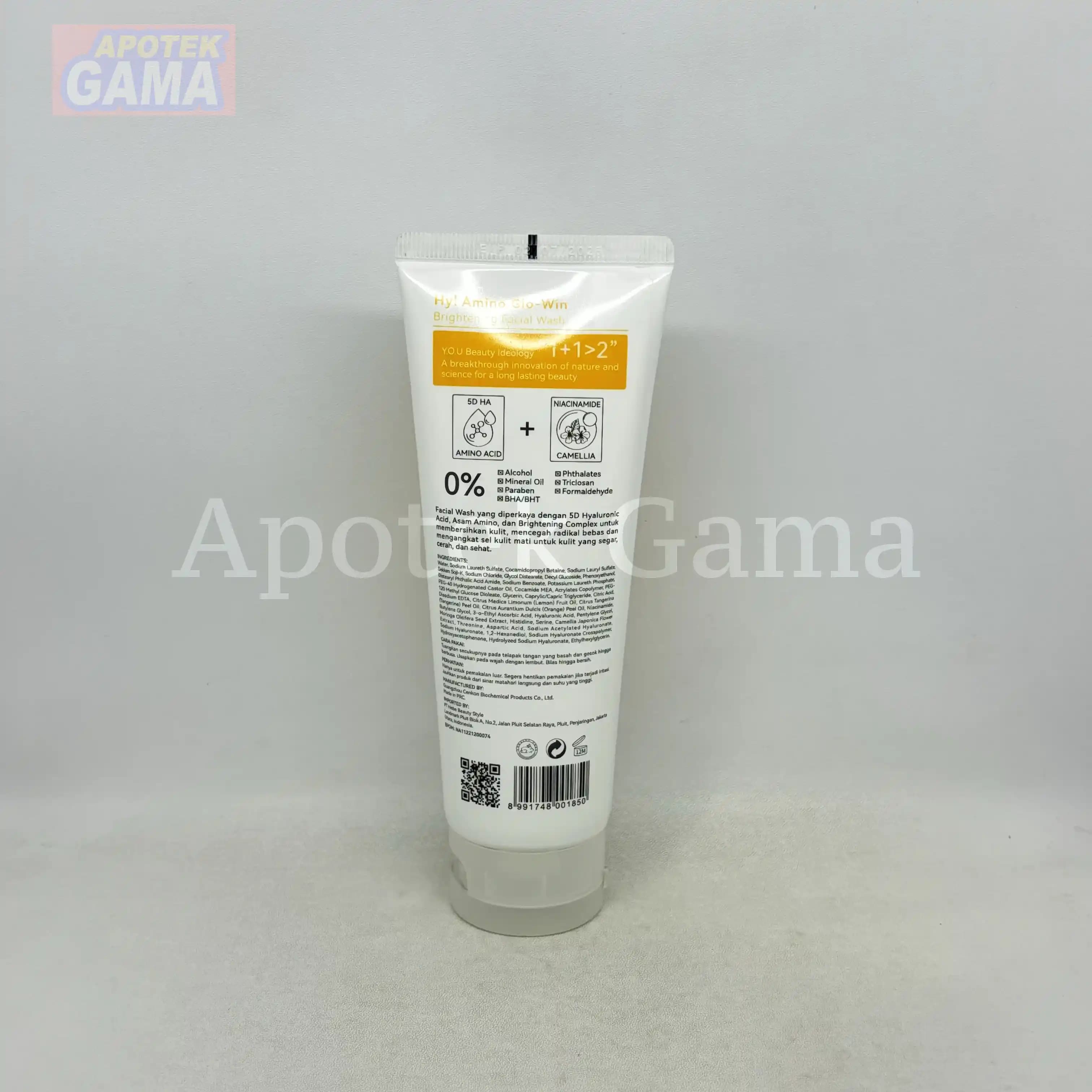 YOU HY AMINO GLOW WIN BRIGHTENING FACIAL WASH 100 GR