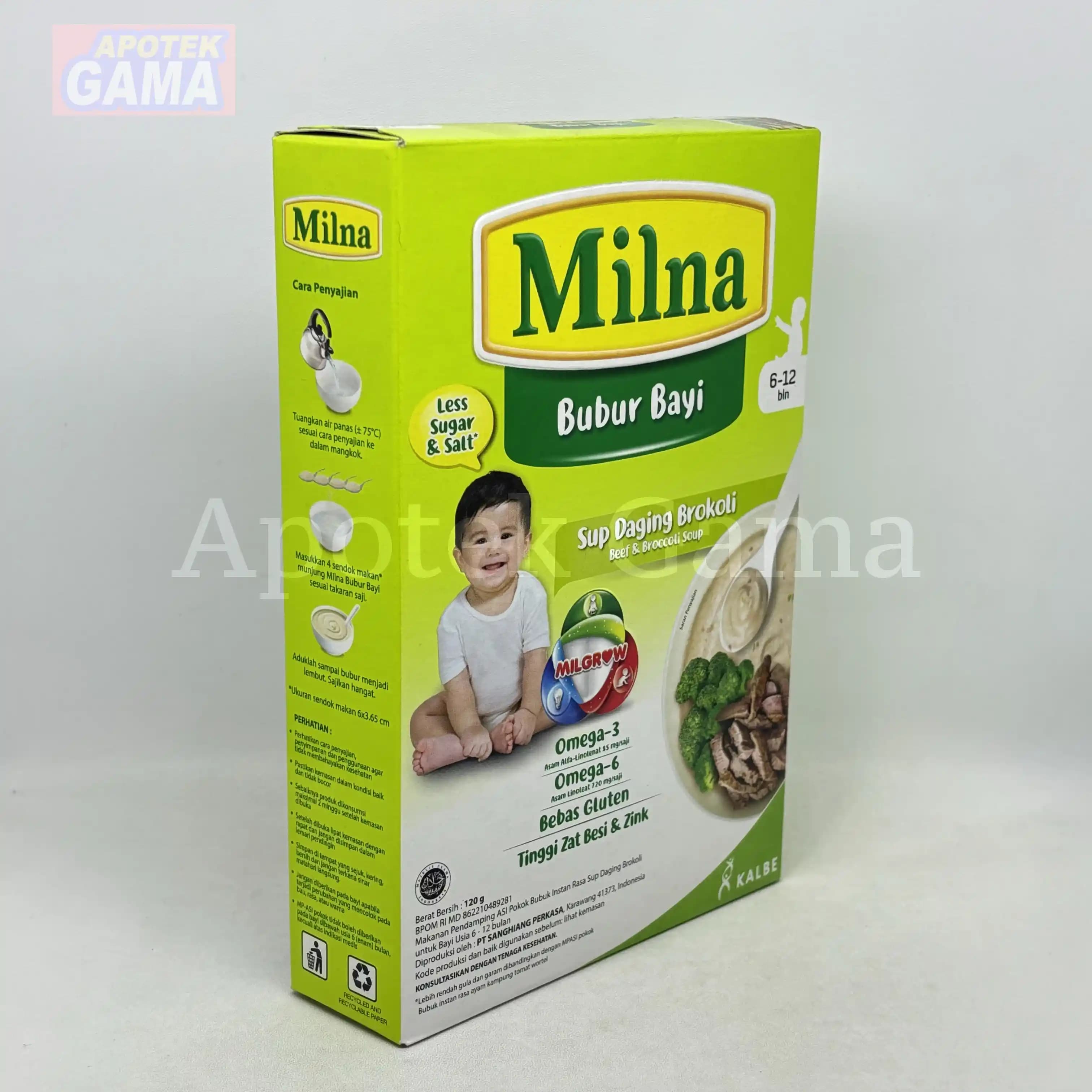 MILNA BUBUR BAYI 6+ SUP DAGING BROKOLI 120 GR 5