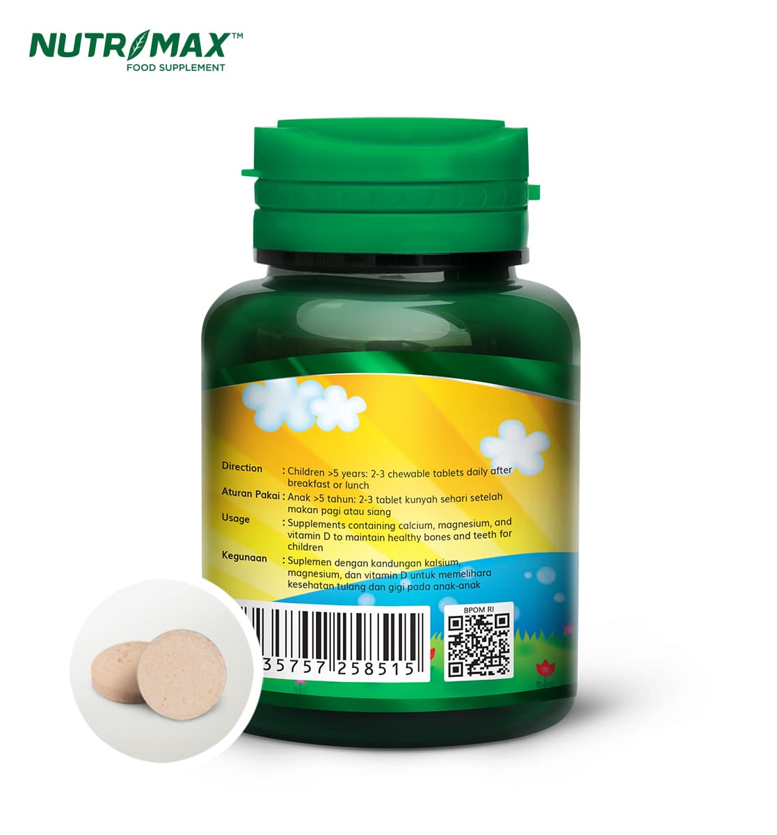 NUTRIMAX KIDZ CALCIUM 30S 2