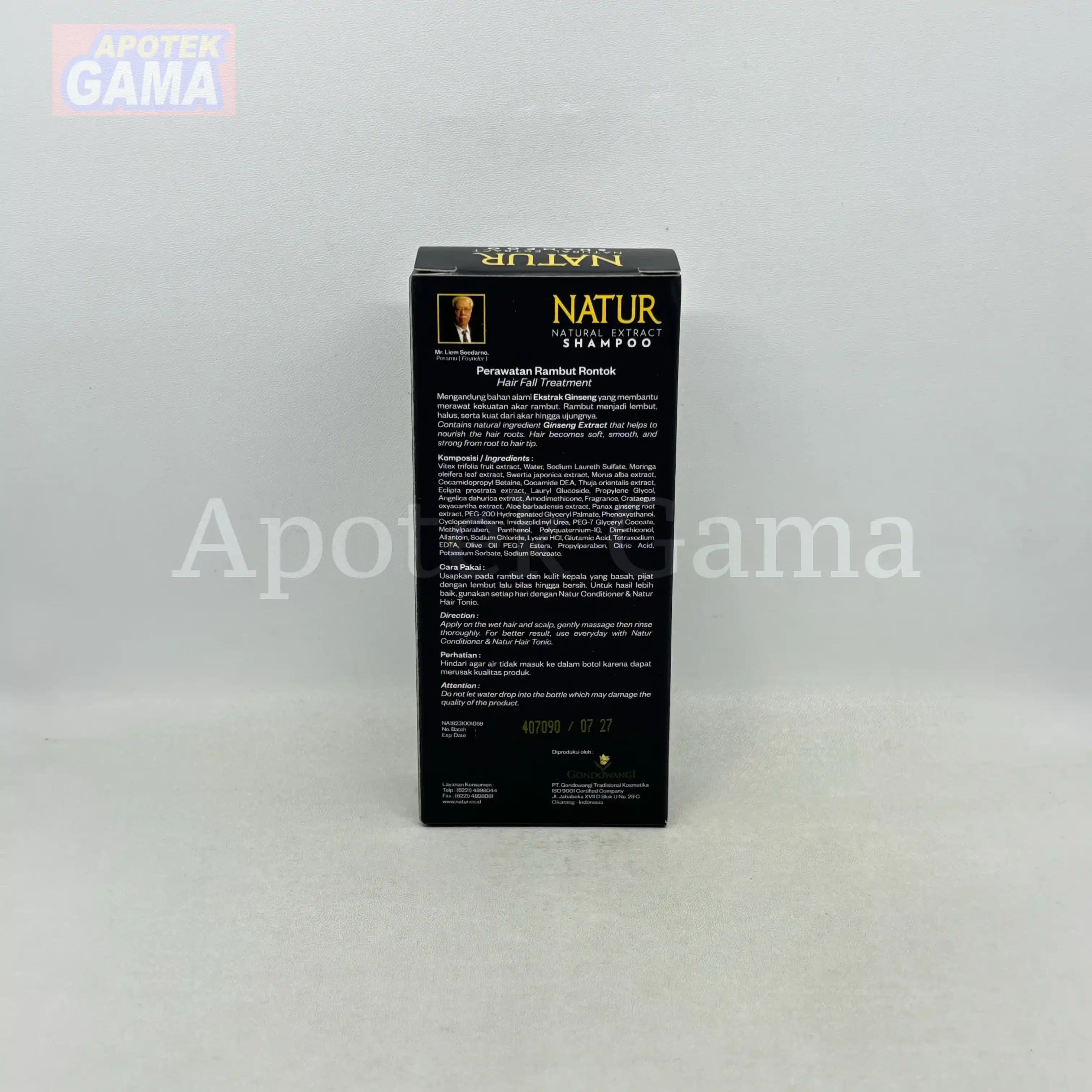 NATUR SHAMPOO GINGSENG 80 ML