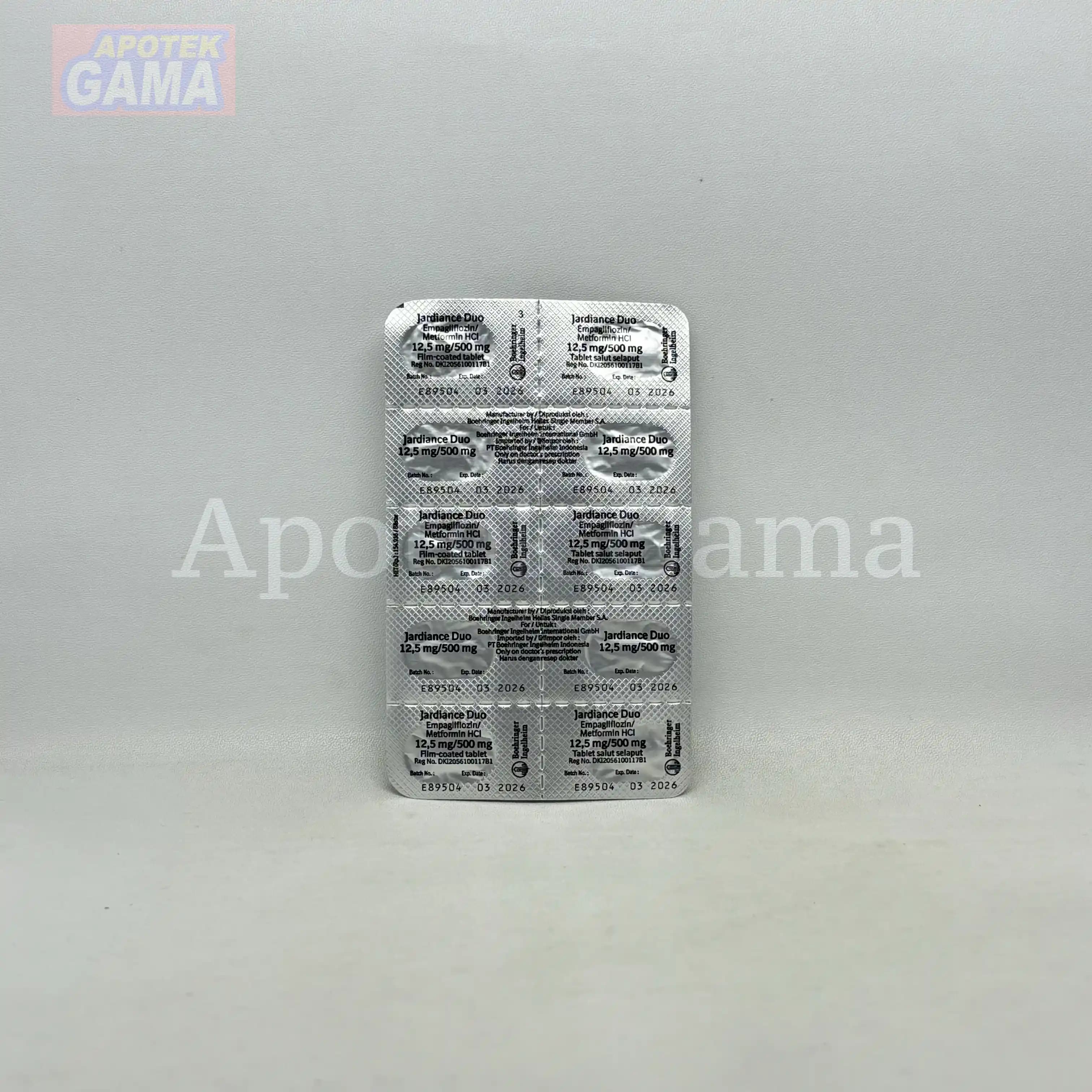JARDIANCE DUO 12.5 /1000MG TABLET