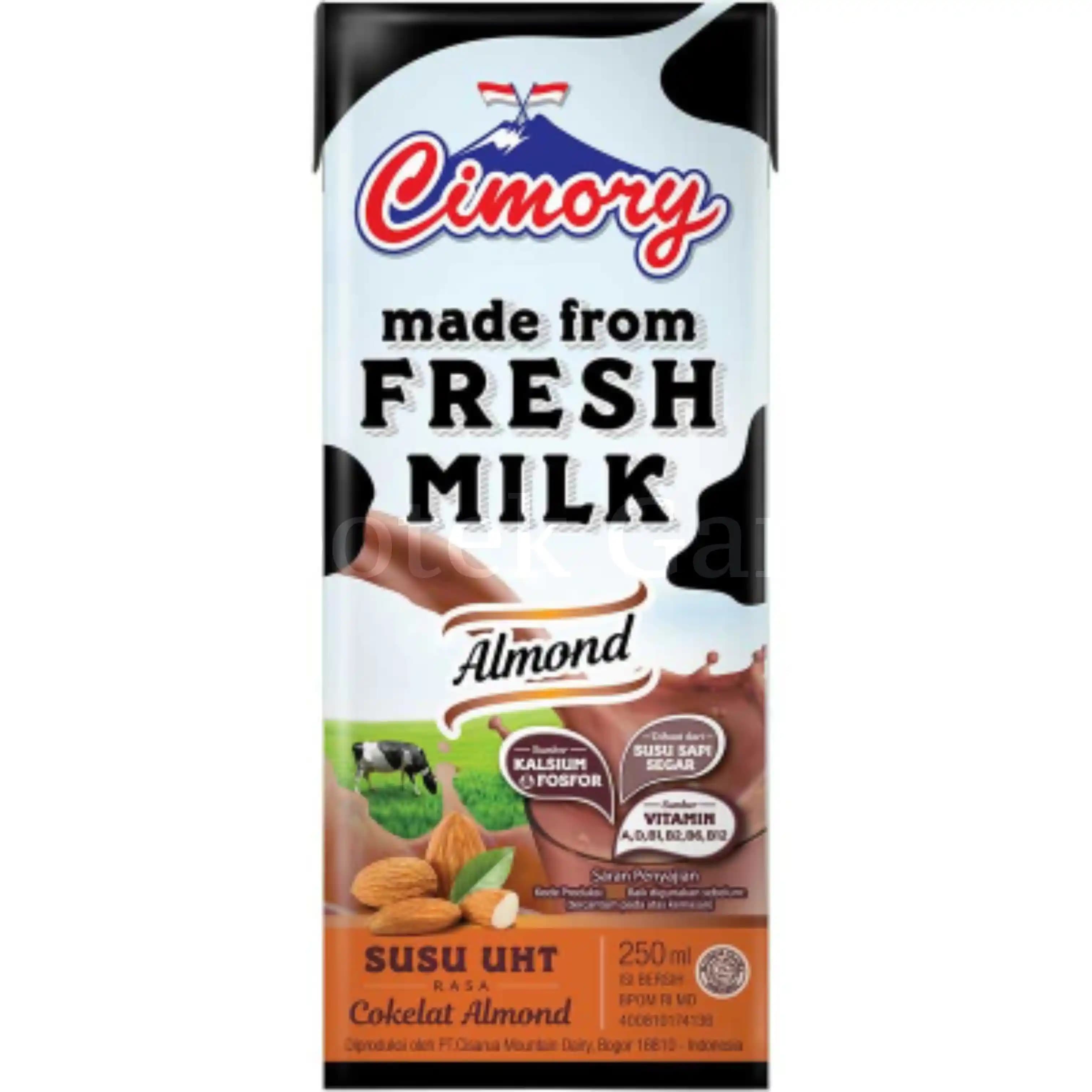 CIMORY UHT COKELAT ALMOND 250ML