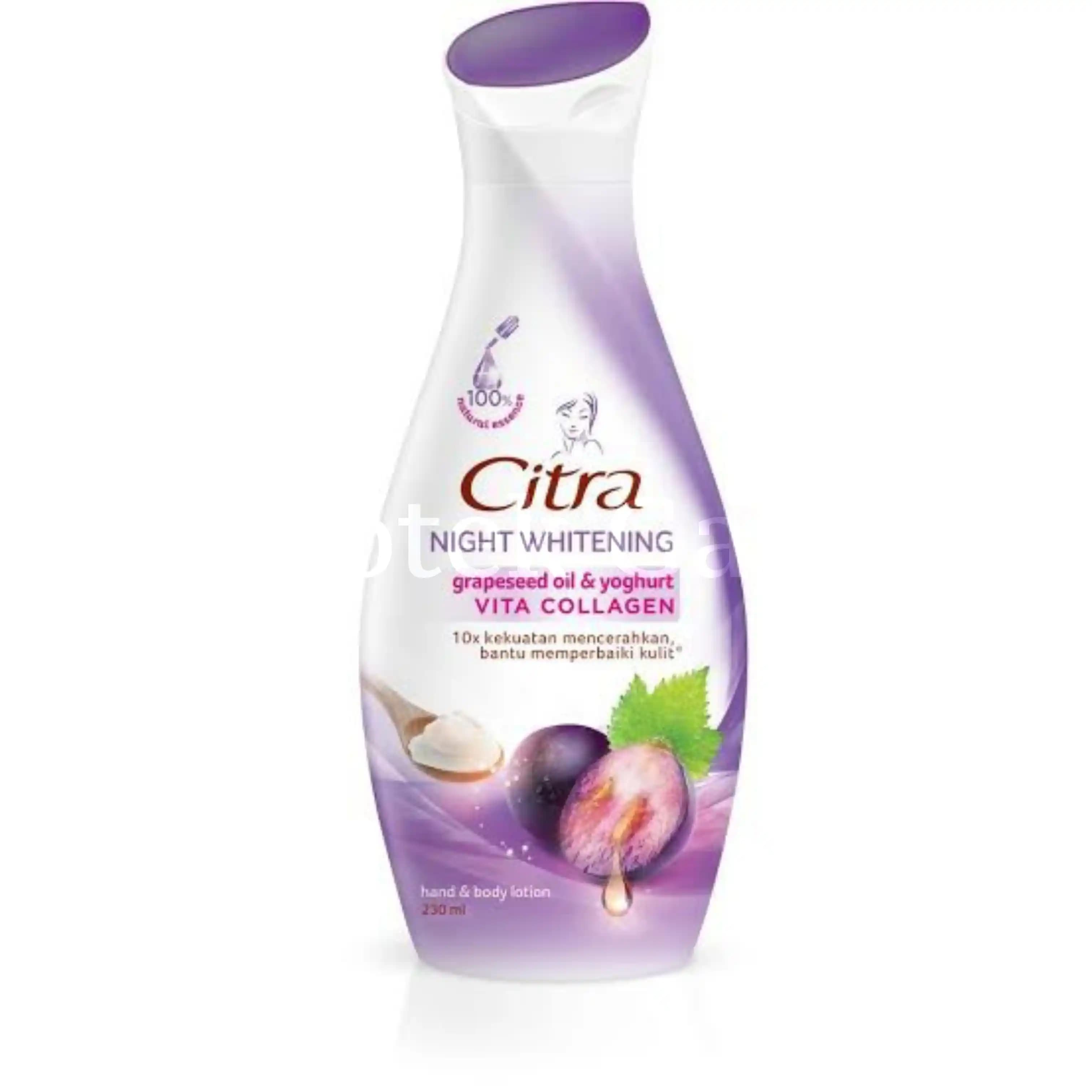 CITRA GRAPESEED OIL & YOGHURT NIGHT WHITE 230 ML