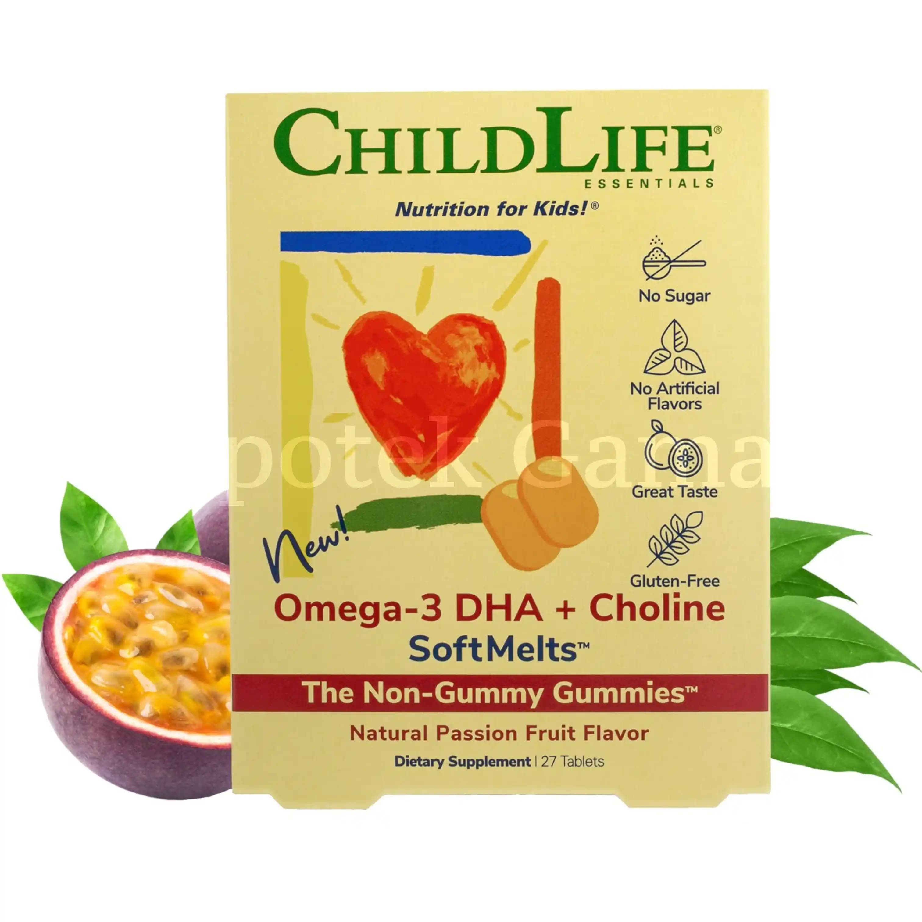 CHILDLIFE OMEGA 3 DHA+CHOLINE GUMMIES 27S