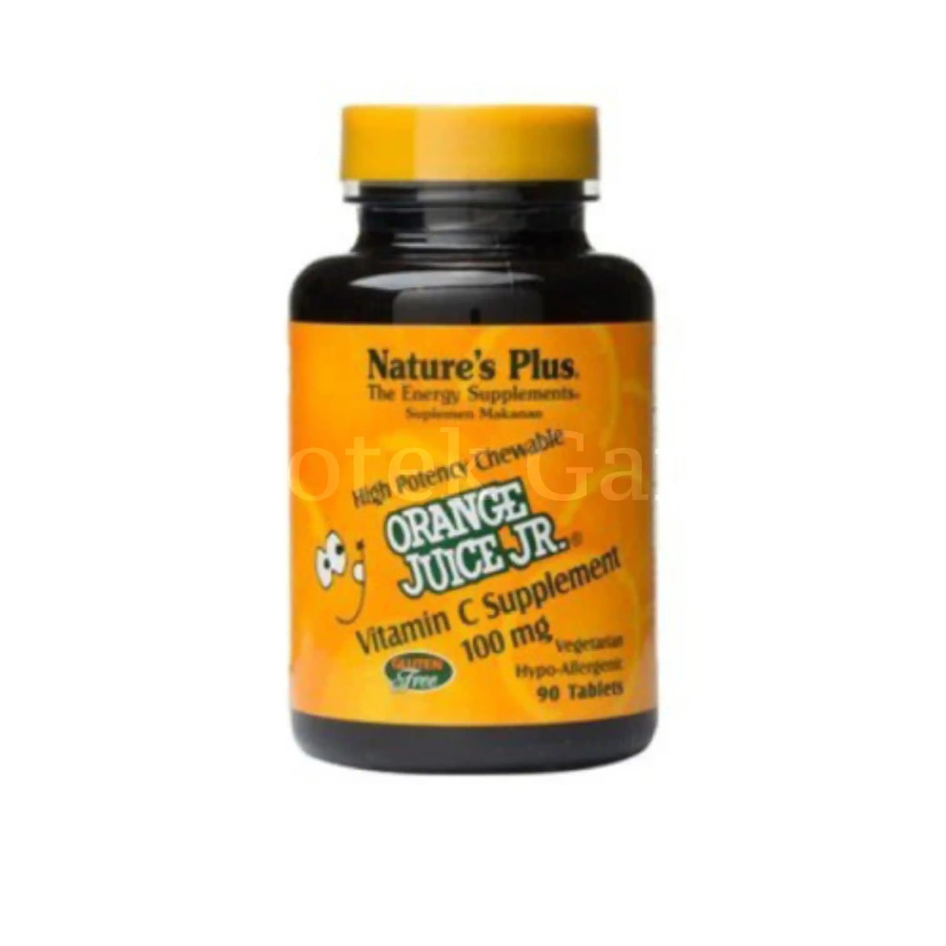 NATURES PLUS ORANGE JUICE JR 100MG 90S