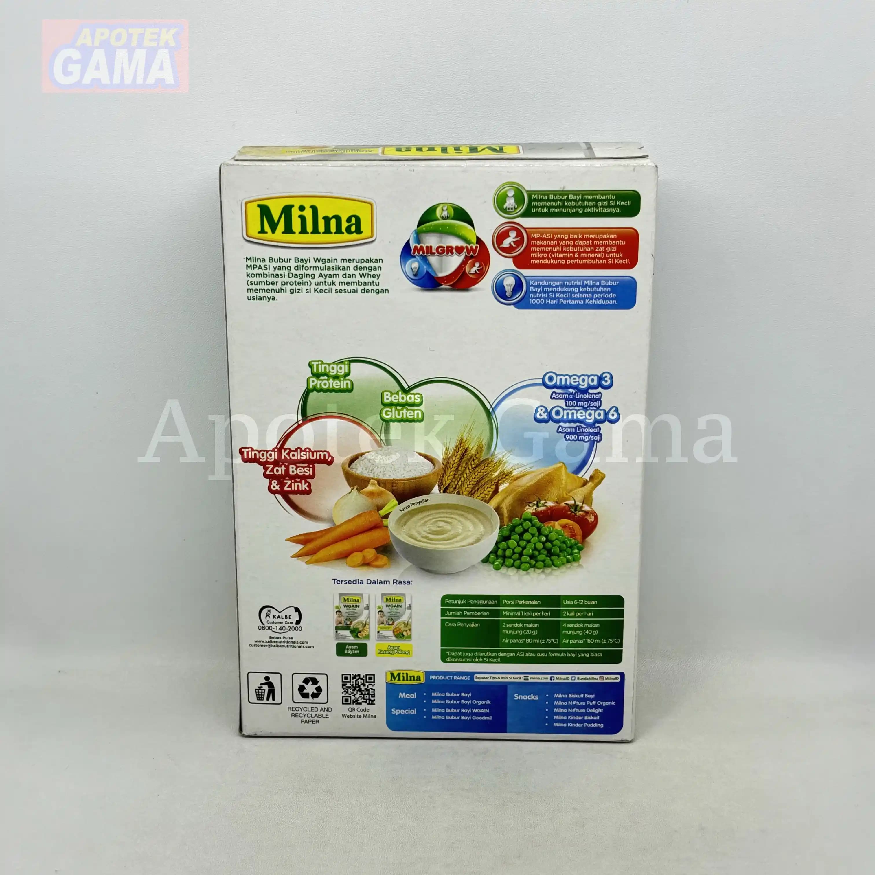 MILNA WGAIN 6+ AYAM KACANG POLONG 120 GR