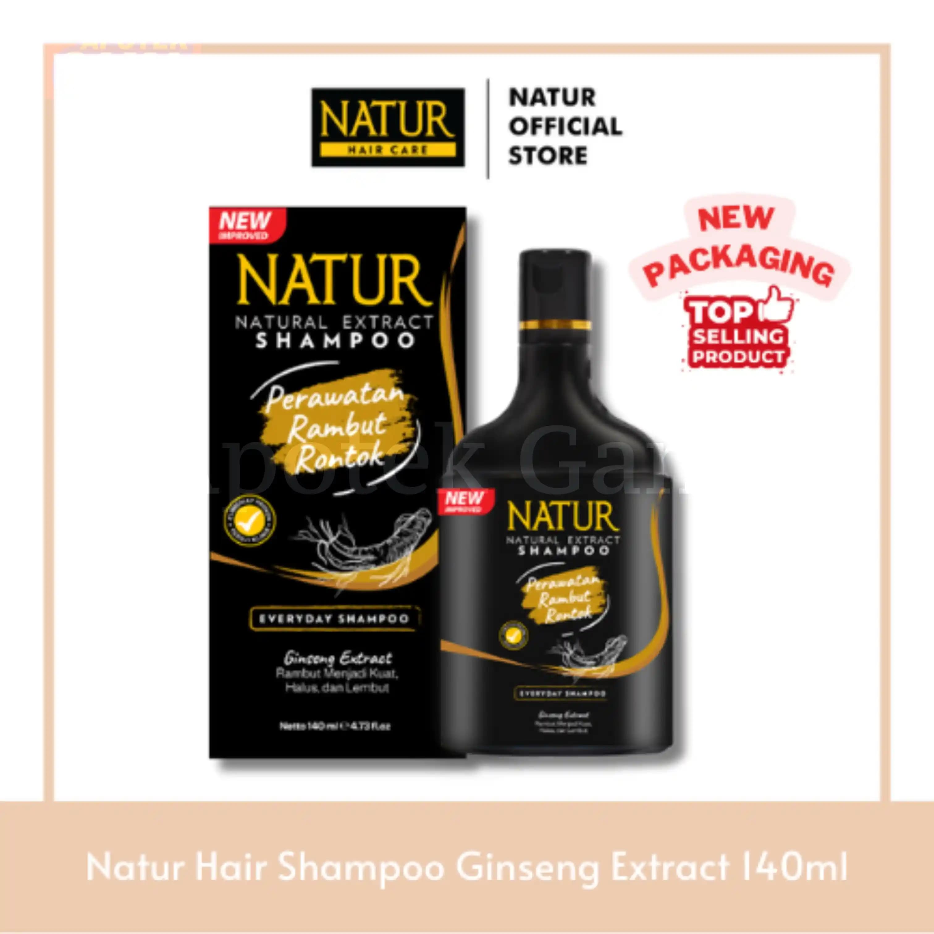 NATUR SHAMPOO GINGSENG 140 ML 2