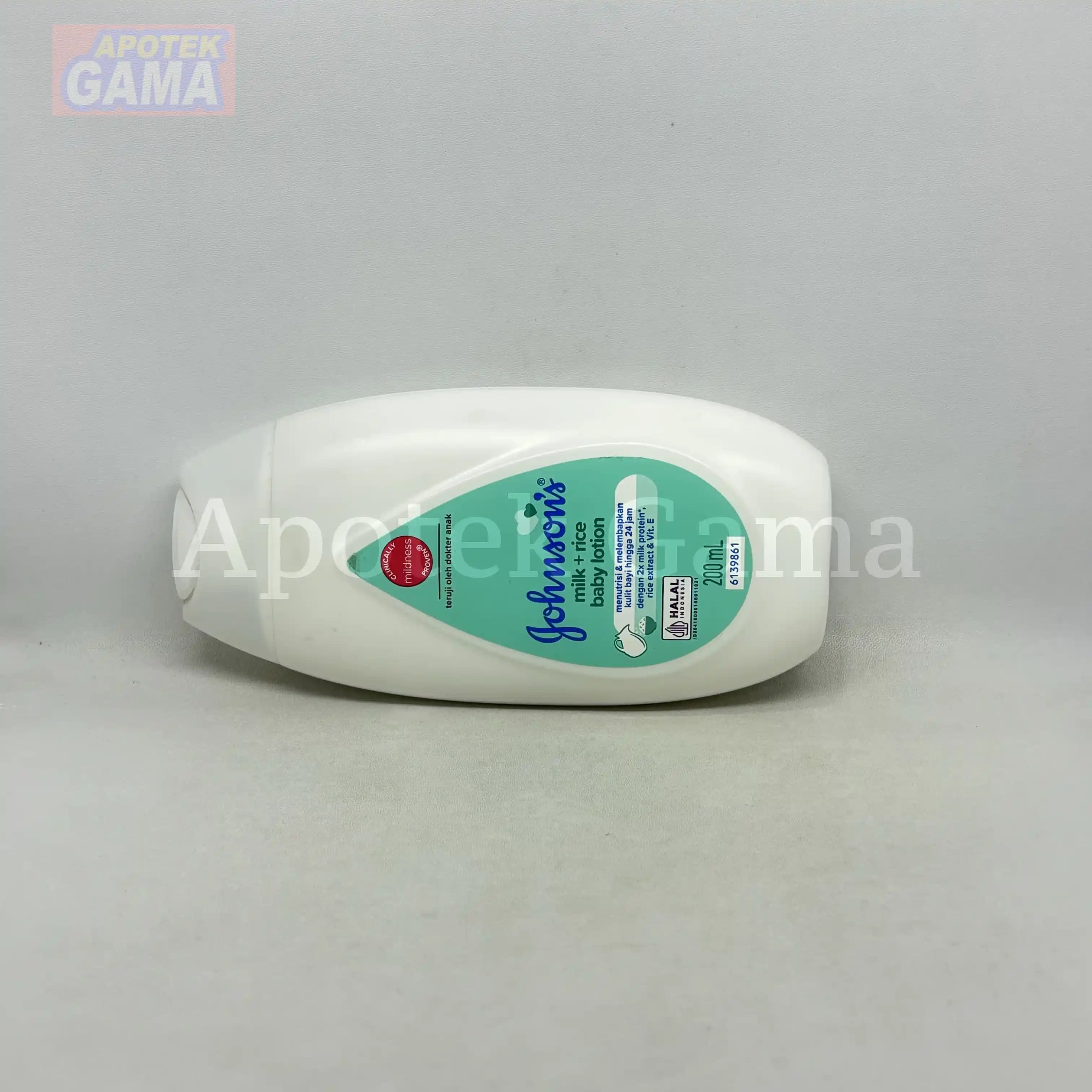 JOHNSONS BABY LOTION MILK + RICE 200 ML