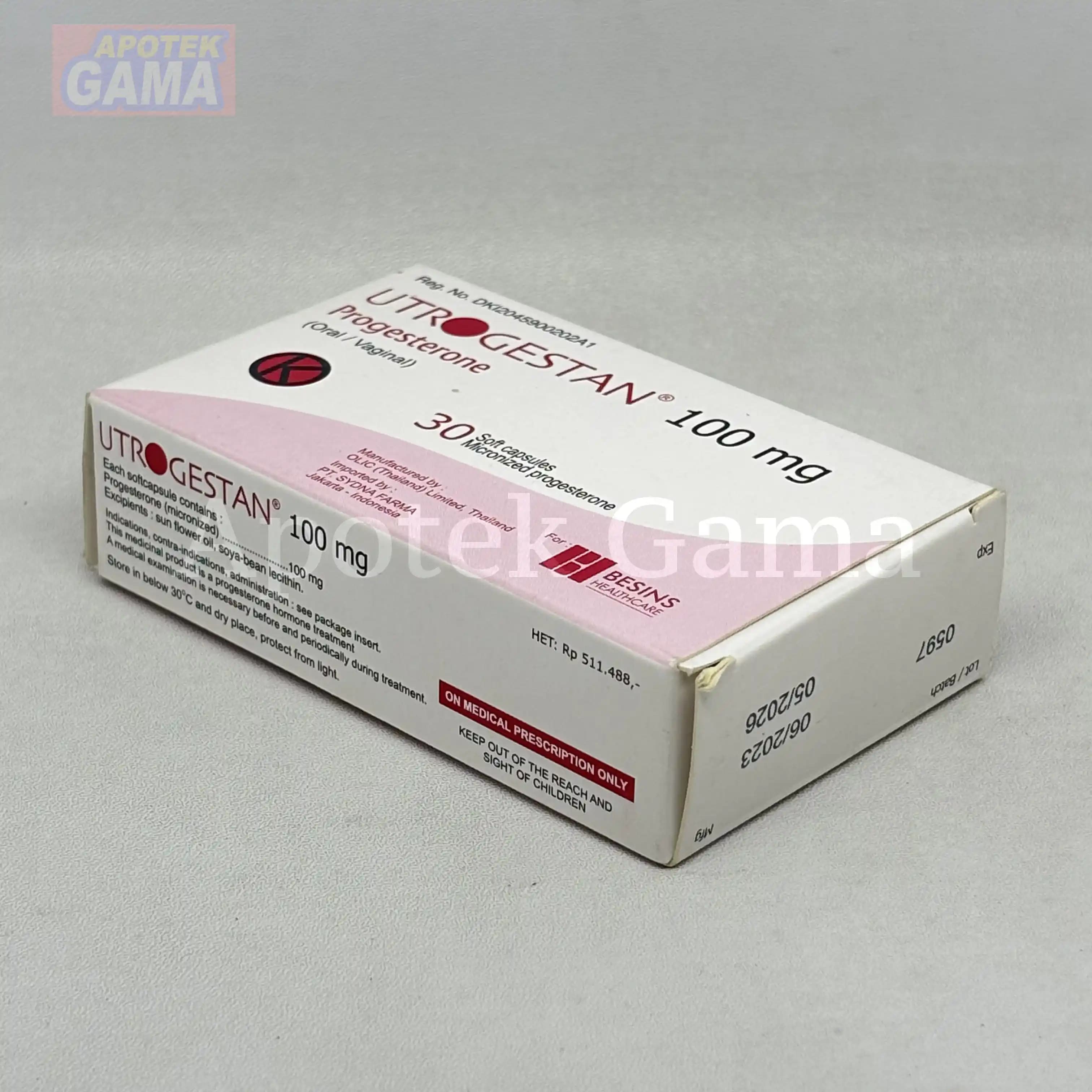 UTROGESTAN 100 MG 3