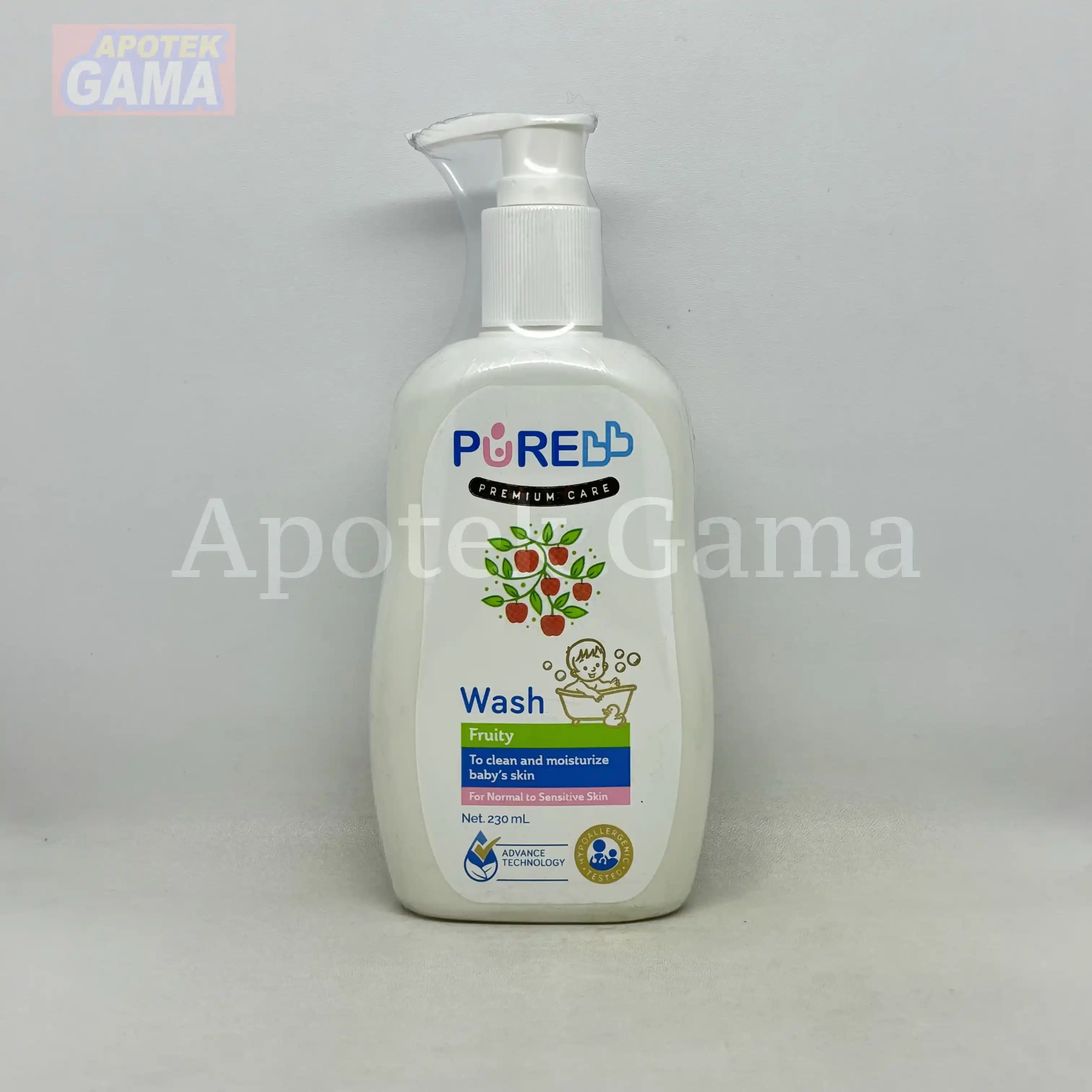 PURE BABY WASH FRUITY 230ML 3