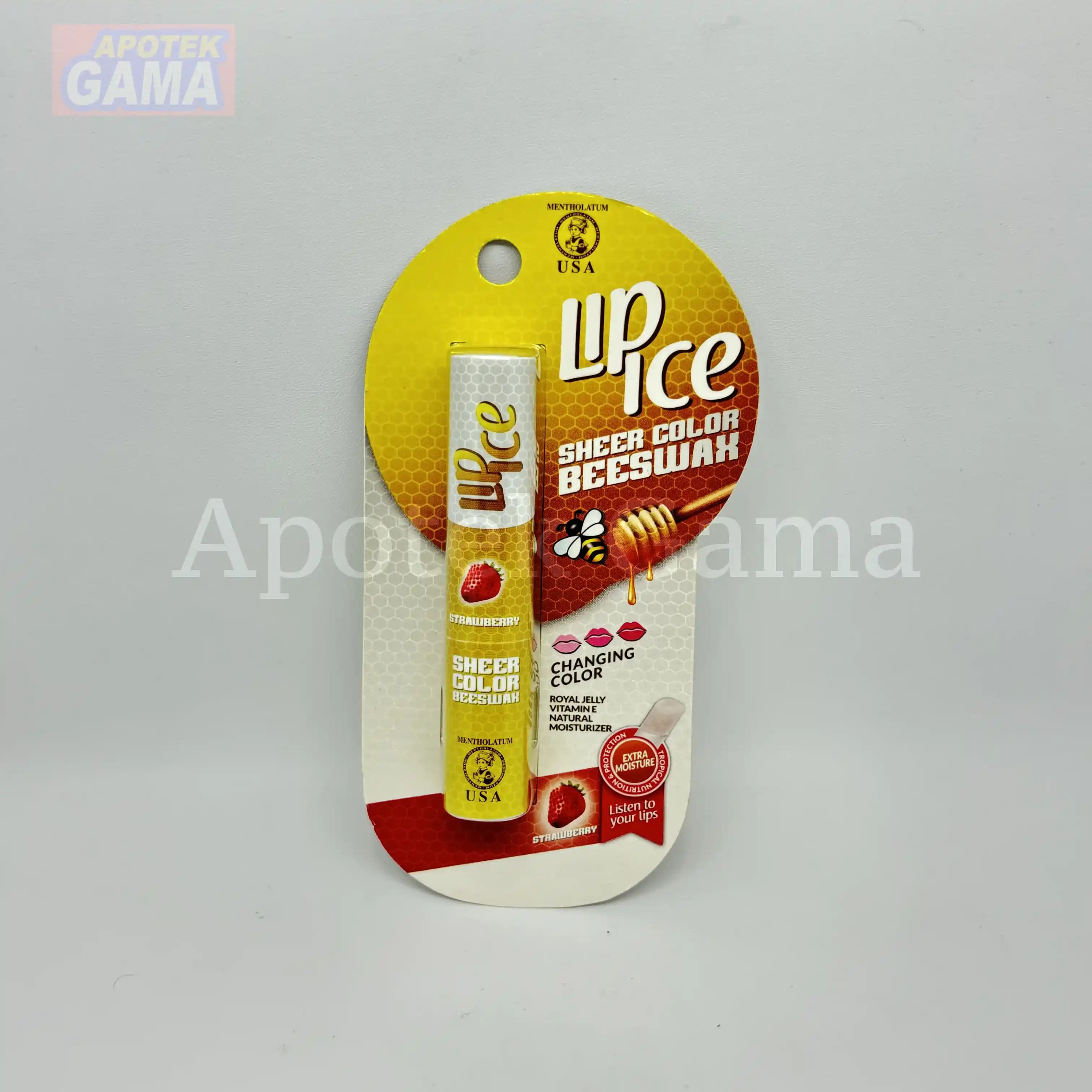 ACNES LIP ICE SHEER COLOR BEE WAX STRAWBERRY 4