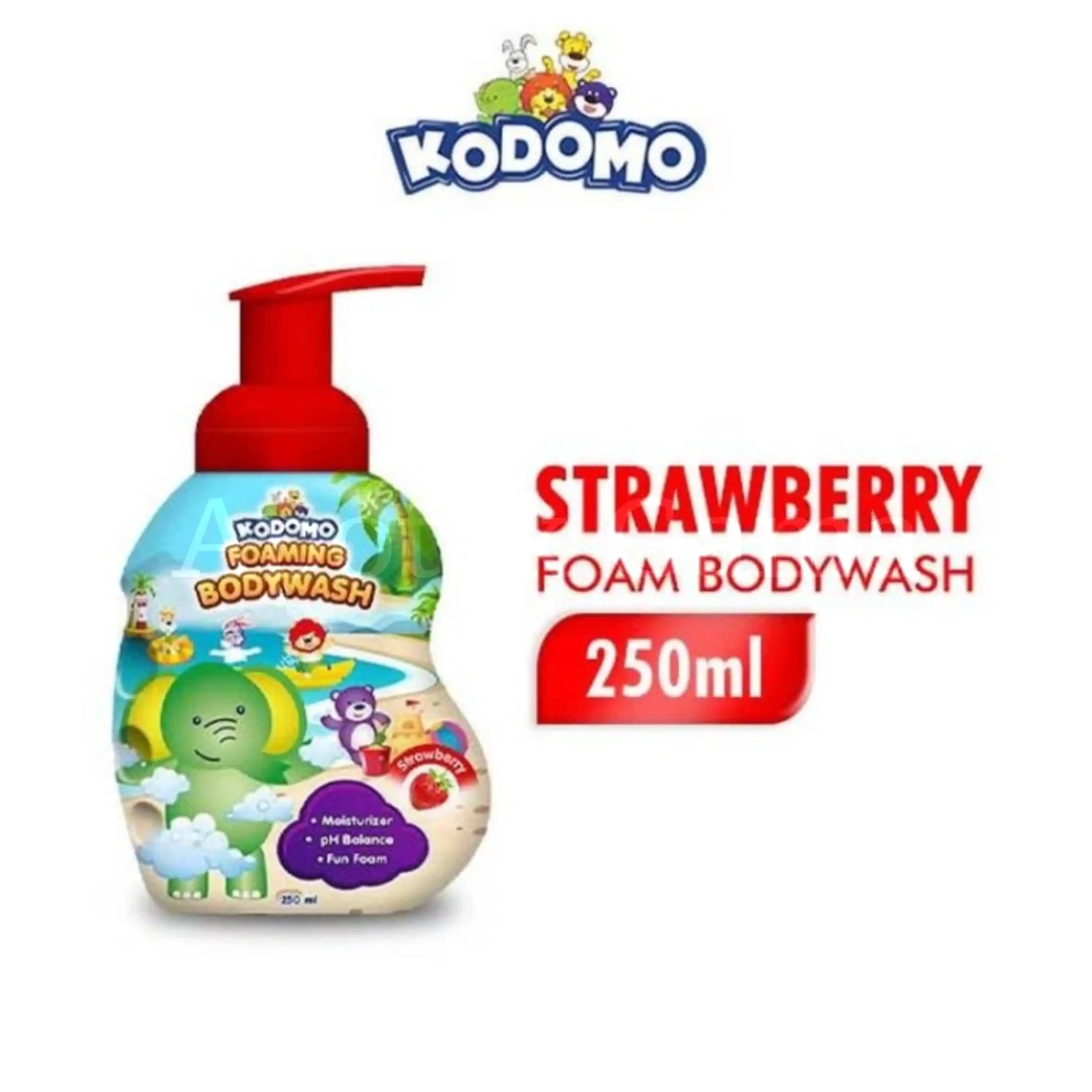 KODOMO FOAMING BODY WASH STRAWBERRY 250ML