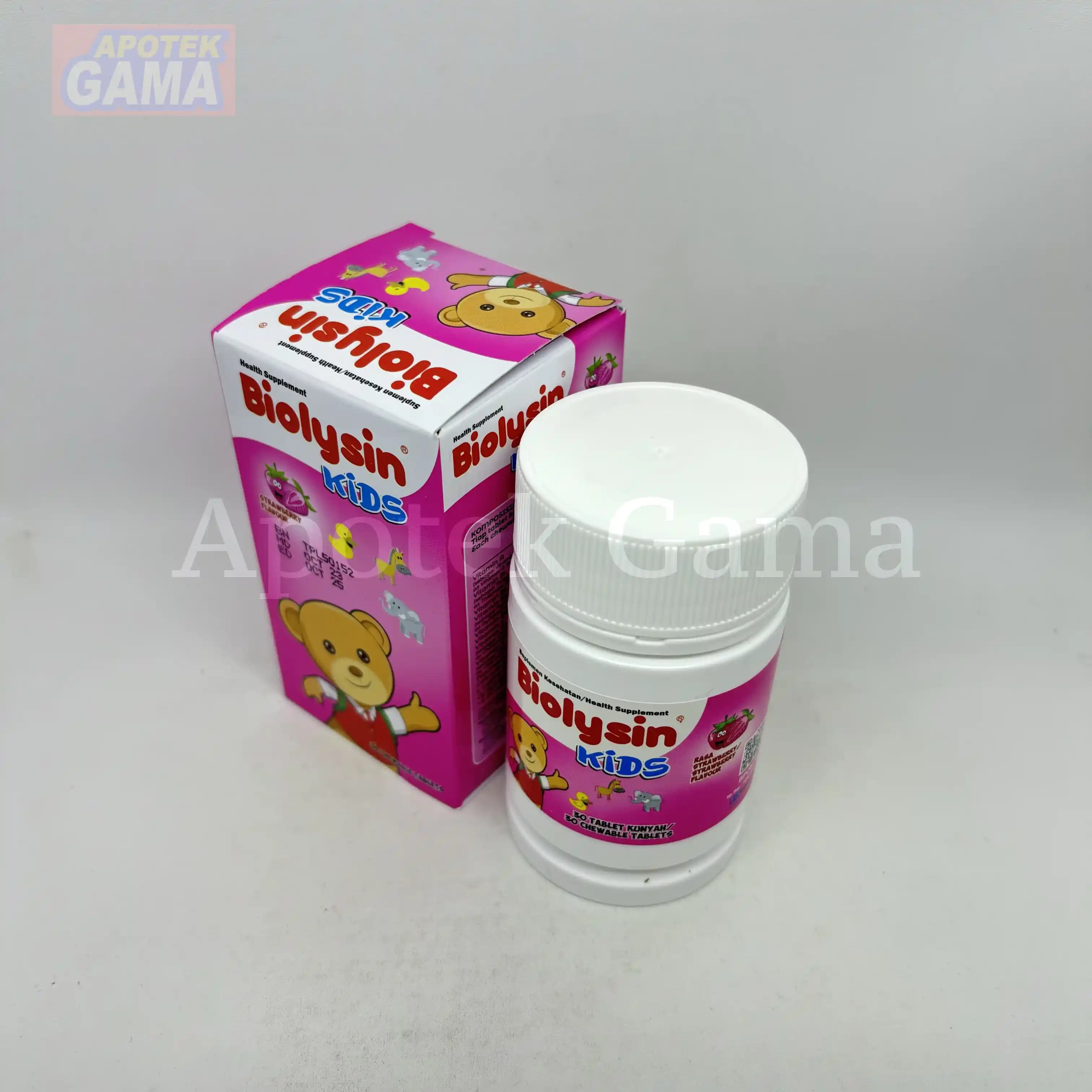 BIOLYSIN KIDS C-100 STRAWBERRY 30S 2