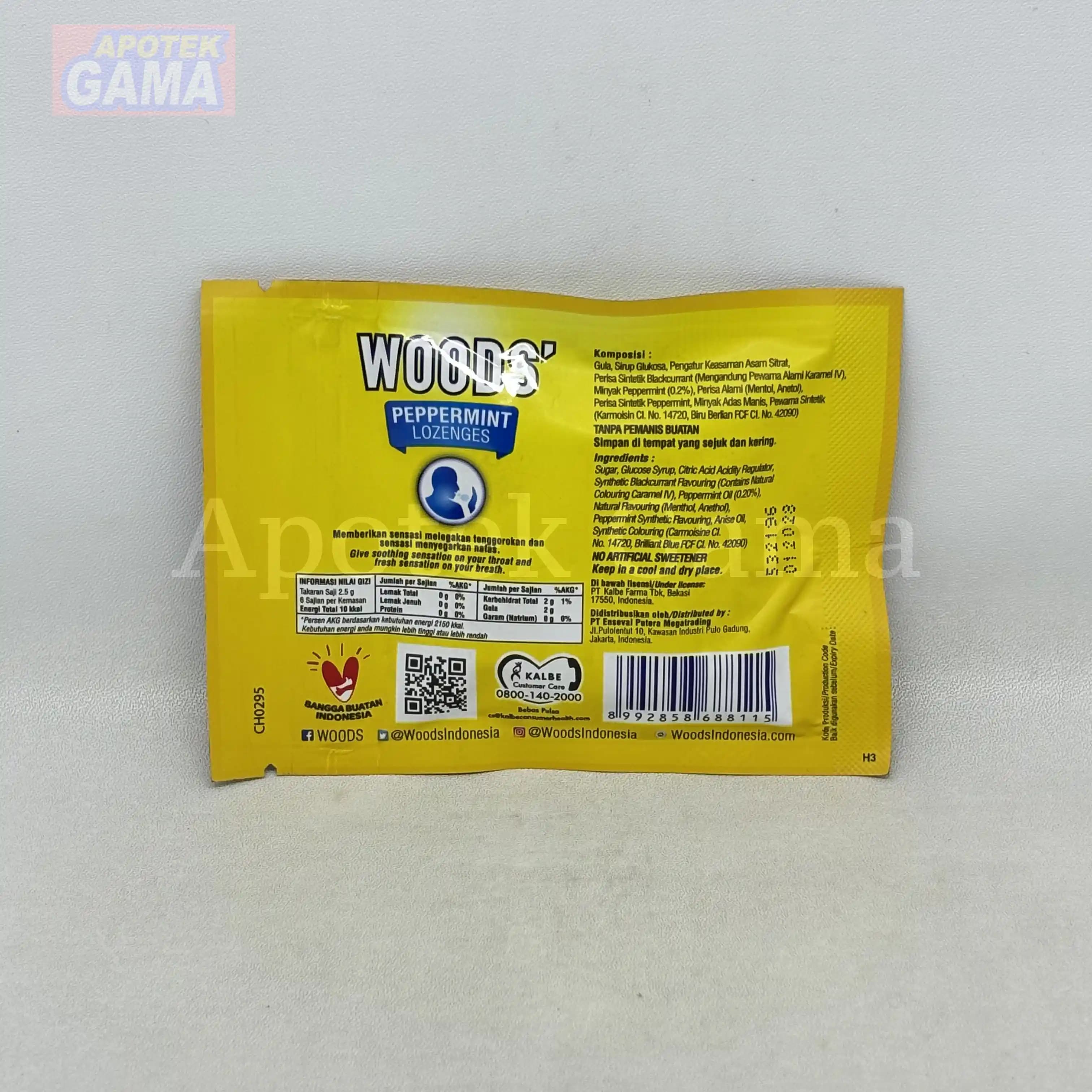 WOOD PEPPERMINT LOZENGES BLACKCURRANT 3