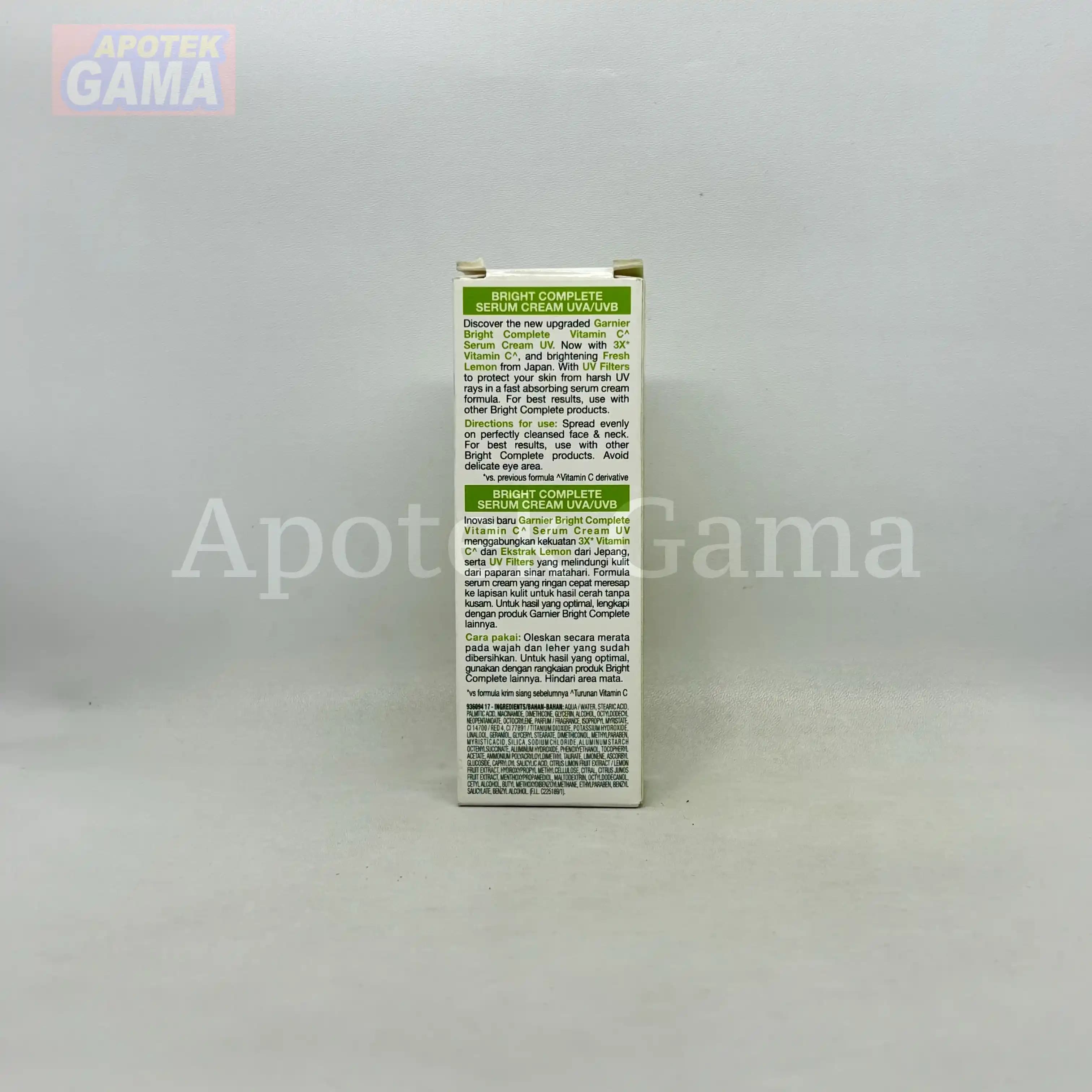 GARNIER LIGHT COMPLETE WHITENING SERUM CREAM 20 ML 4