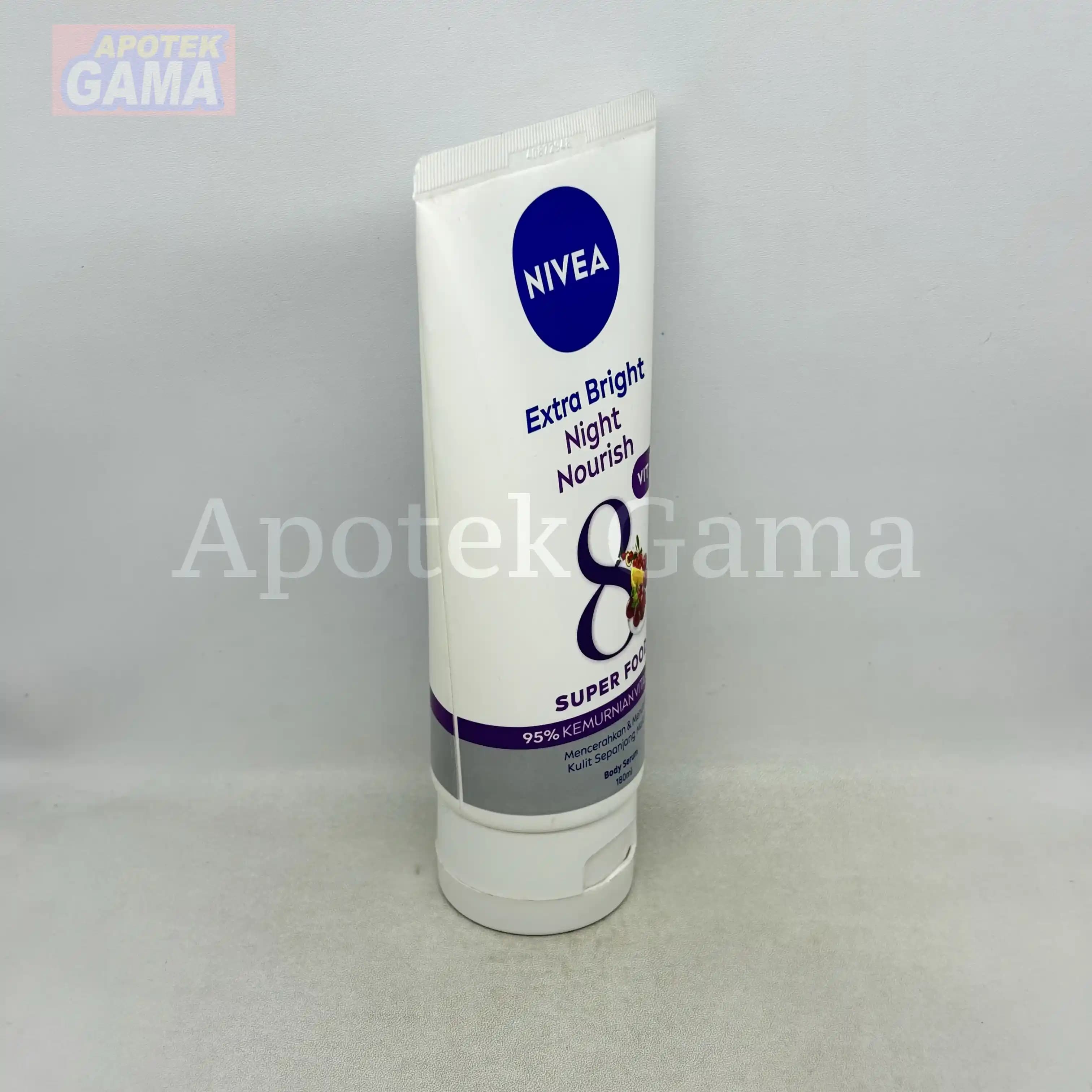 NIVEA EXTRA WHITE BODY SERUM NIGHT NOURISH 180ML