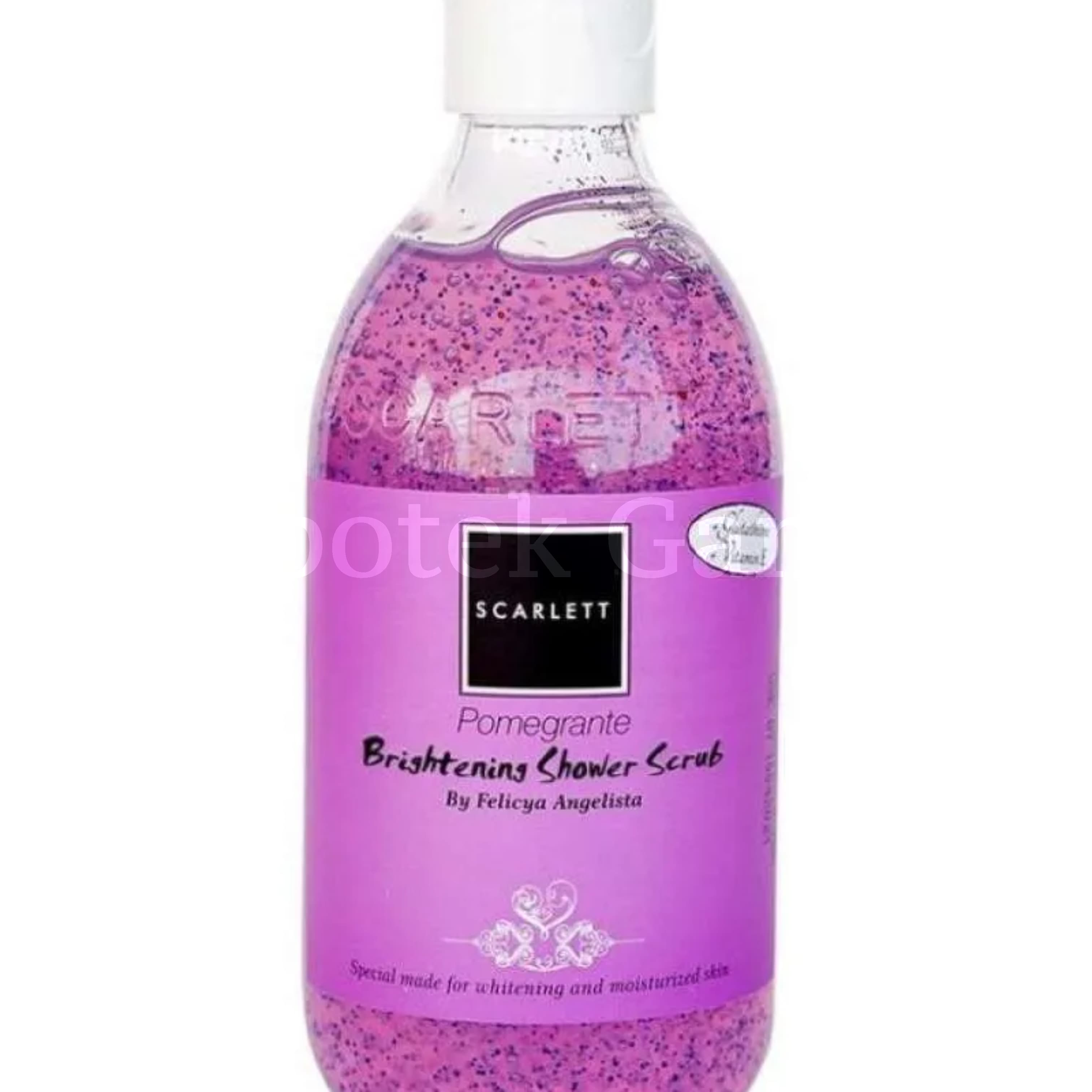 SCARLETT BRIGHTENING SHOWER SCRUB POMEGRANTE