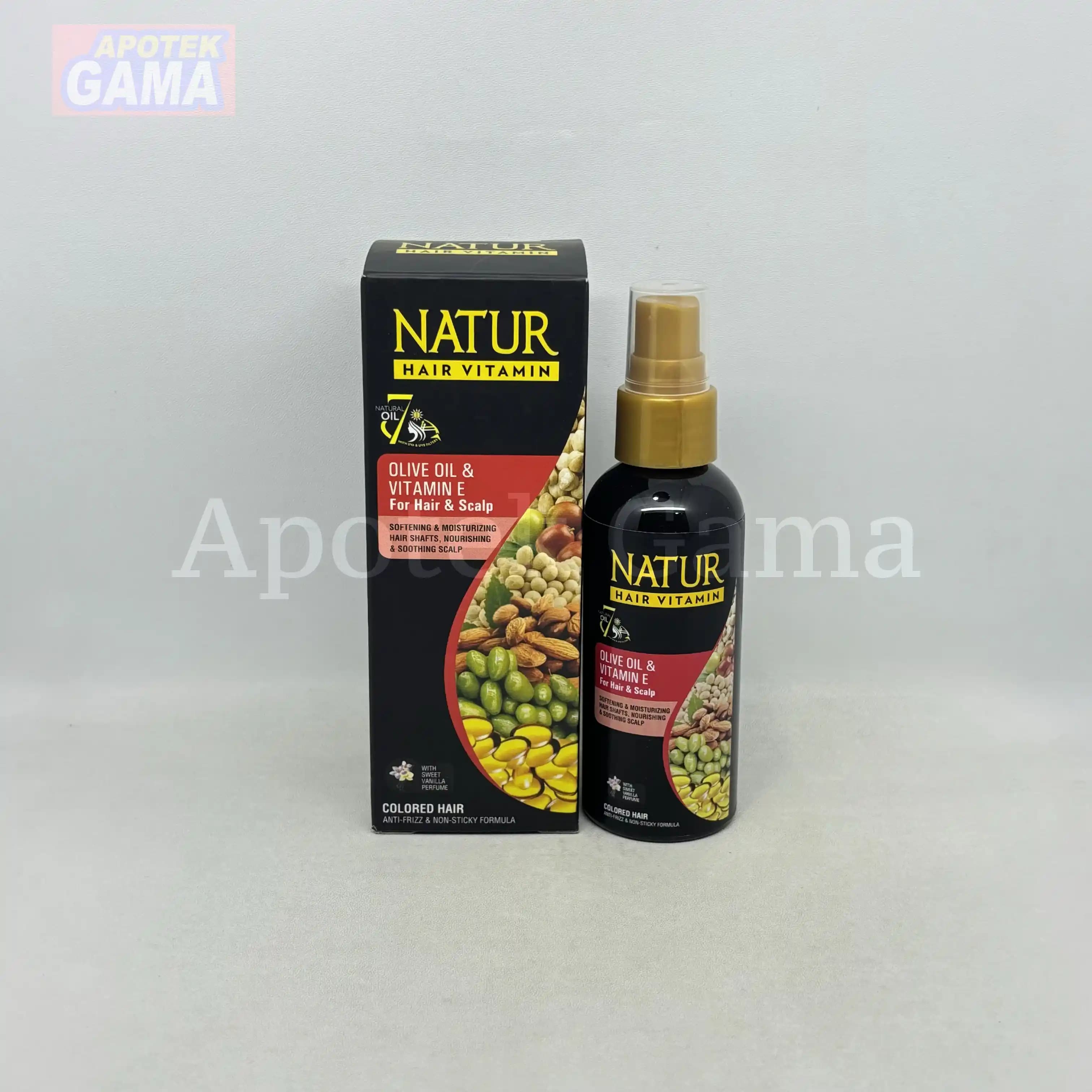 NATUR HAIR VITAMIN OLIVE OIL&VITAMIN E 80ML 2