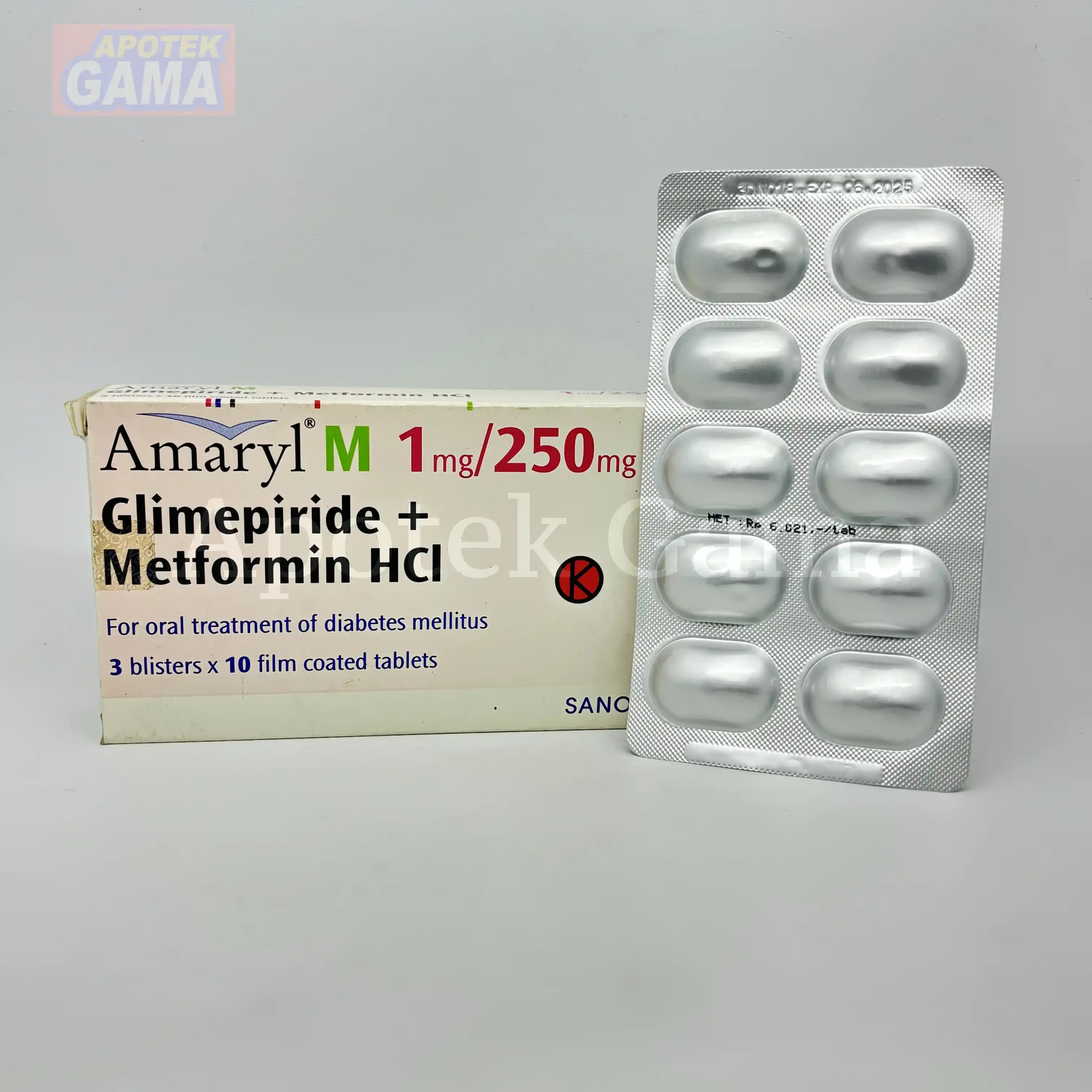 AMARYL M 1/250MG 6