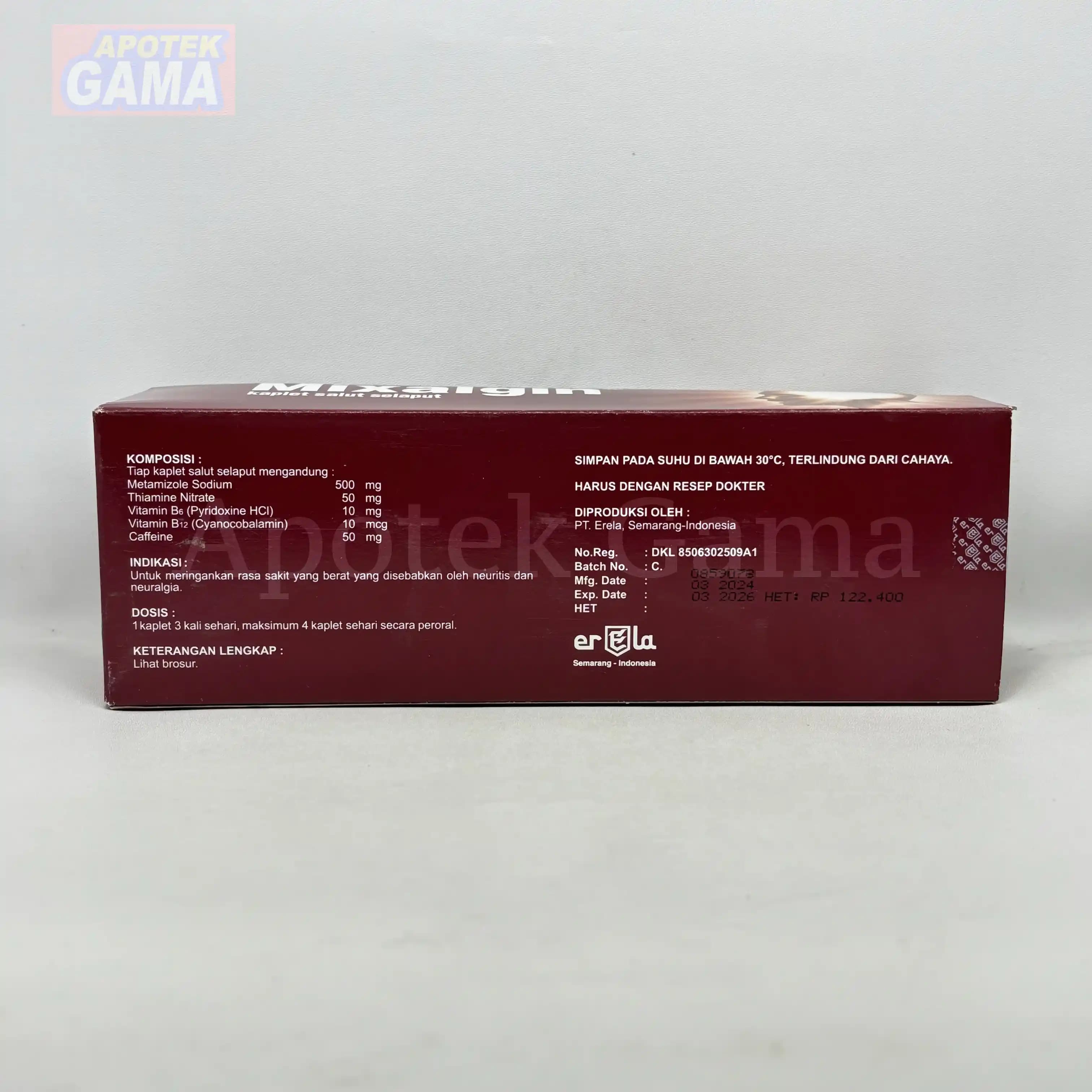 MIXALGIN TAB/100 6
