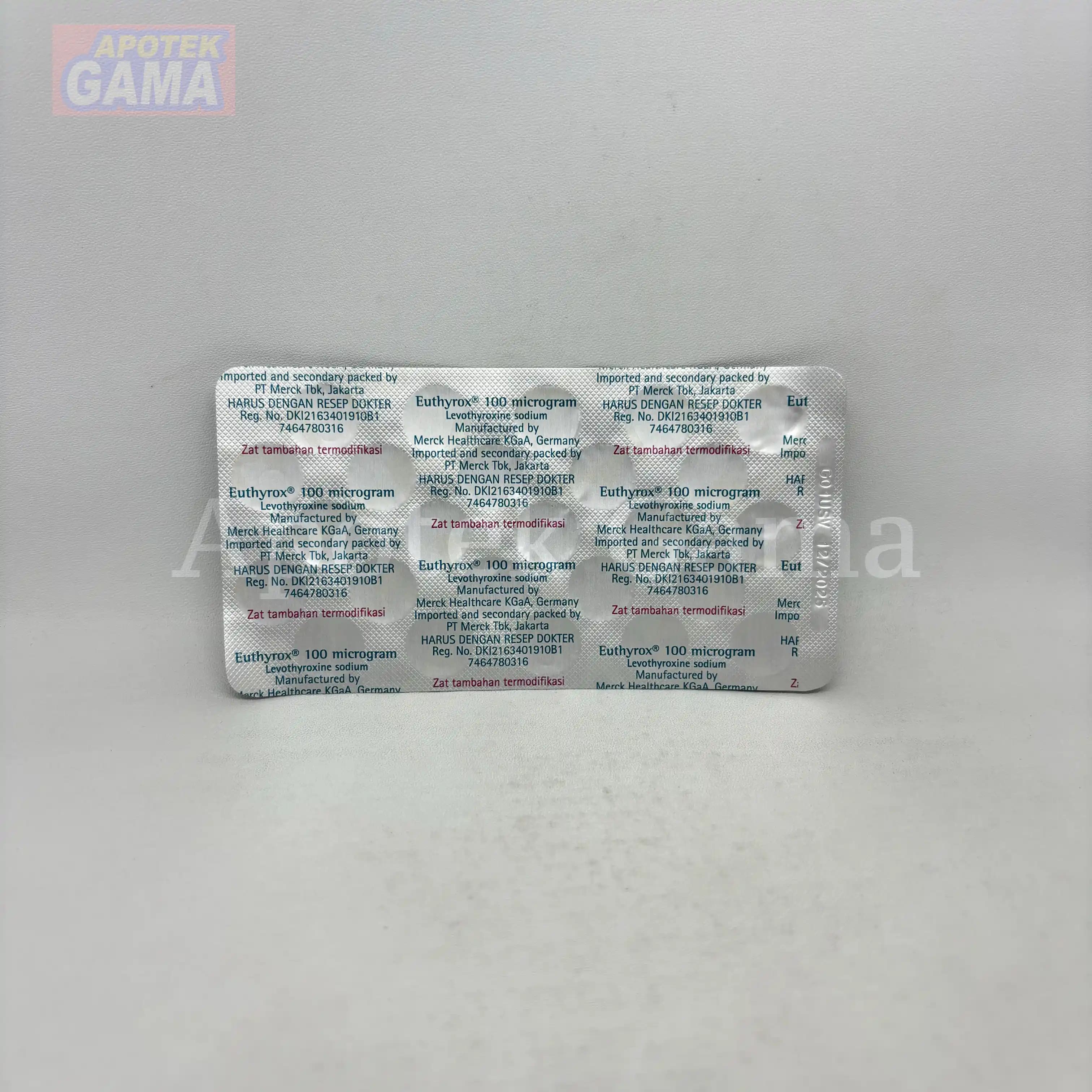 EUTHYROX TAB 100 2