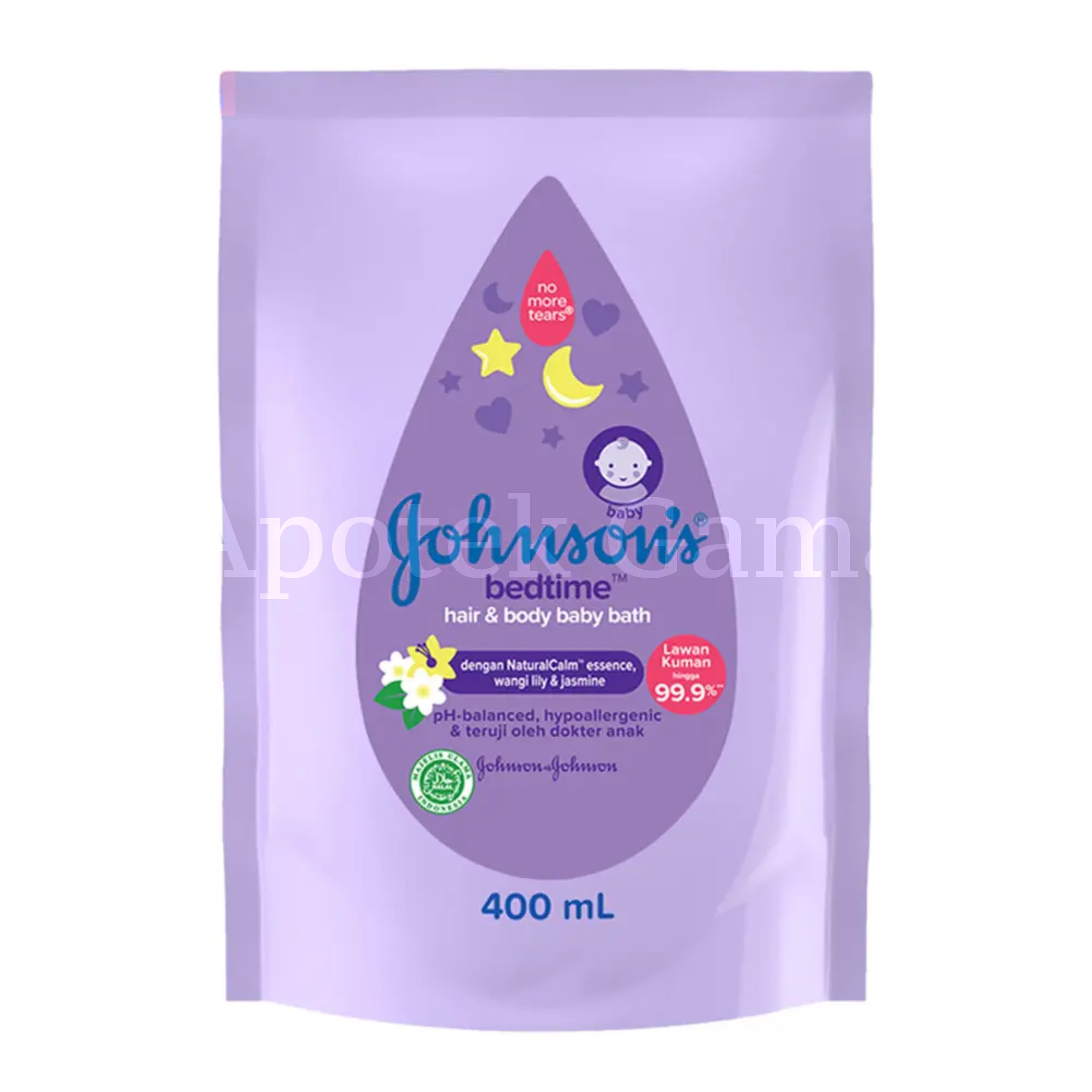 JOHNSONS BABY BEDTIME BATH REFILL 400 ML