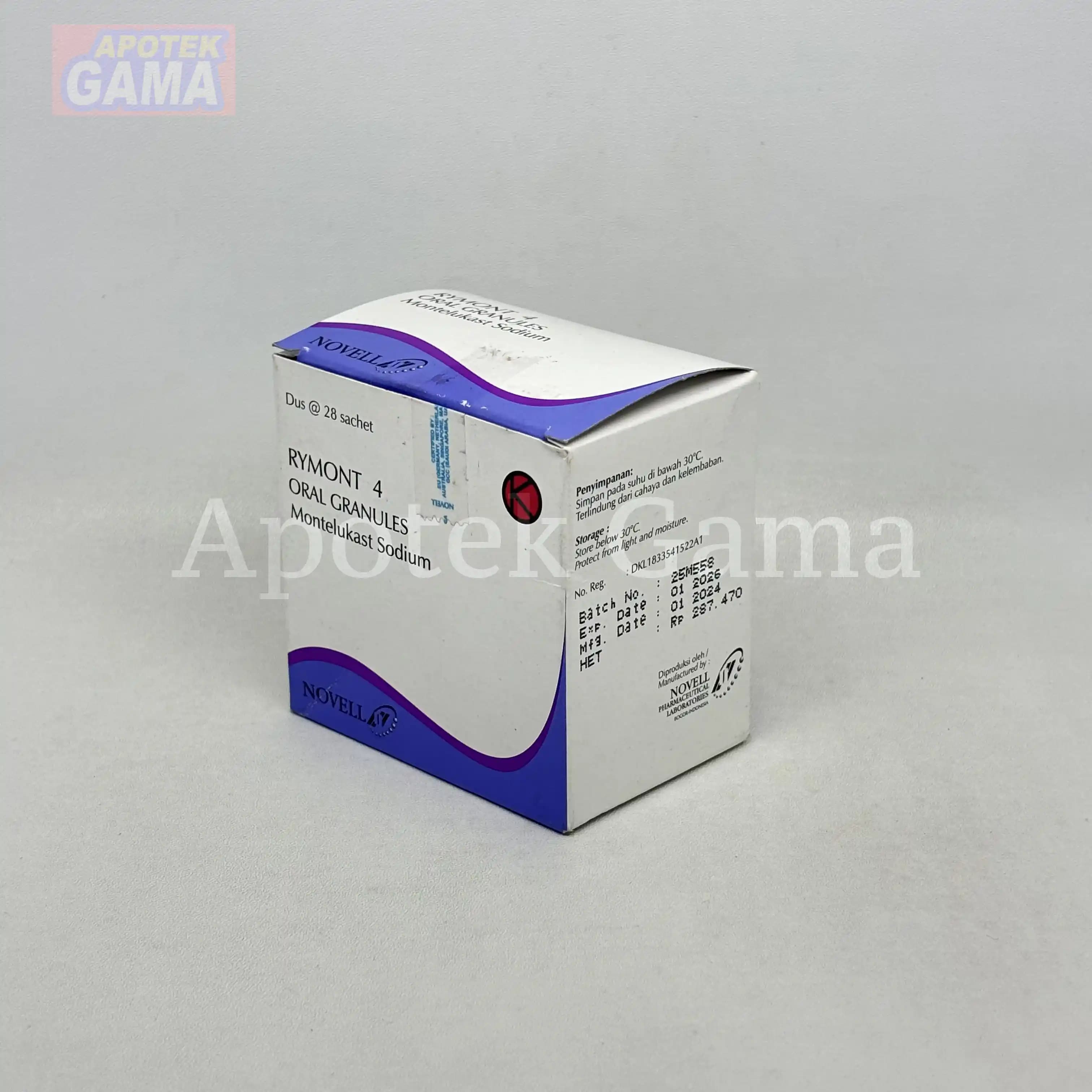 RYMONT 4MG GRANULES 5