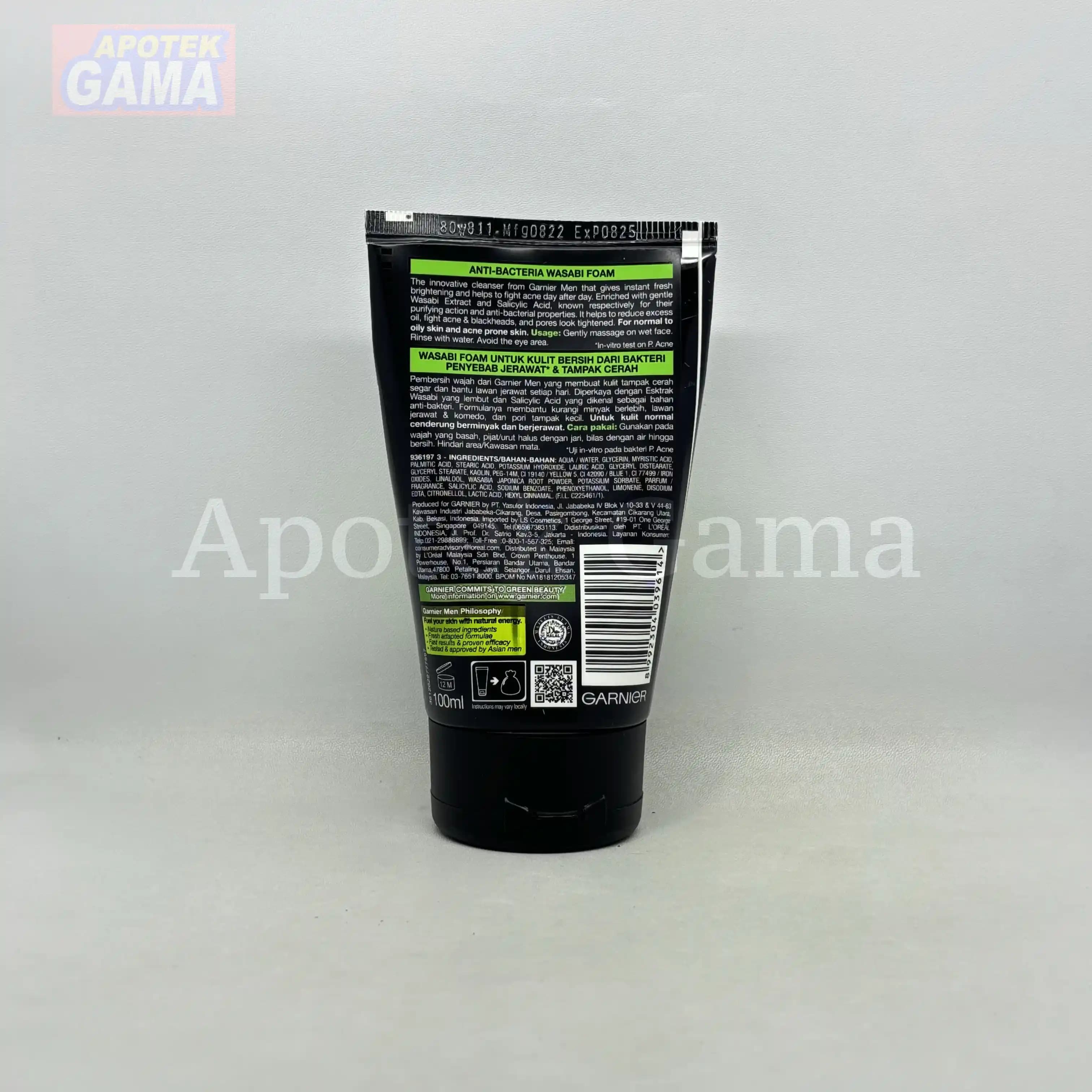 GARNIER MEN ACNO FIGHT WASABI FOAM 100 ML