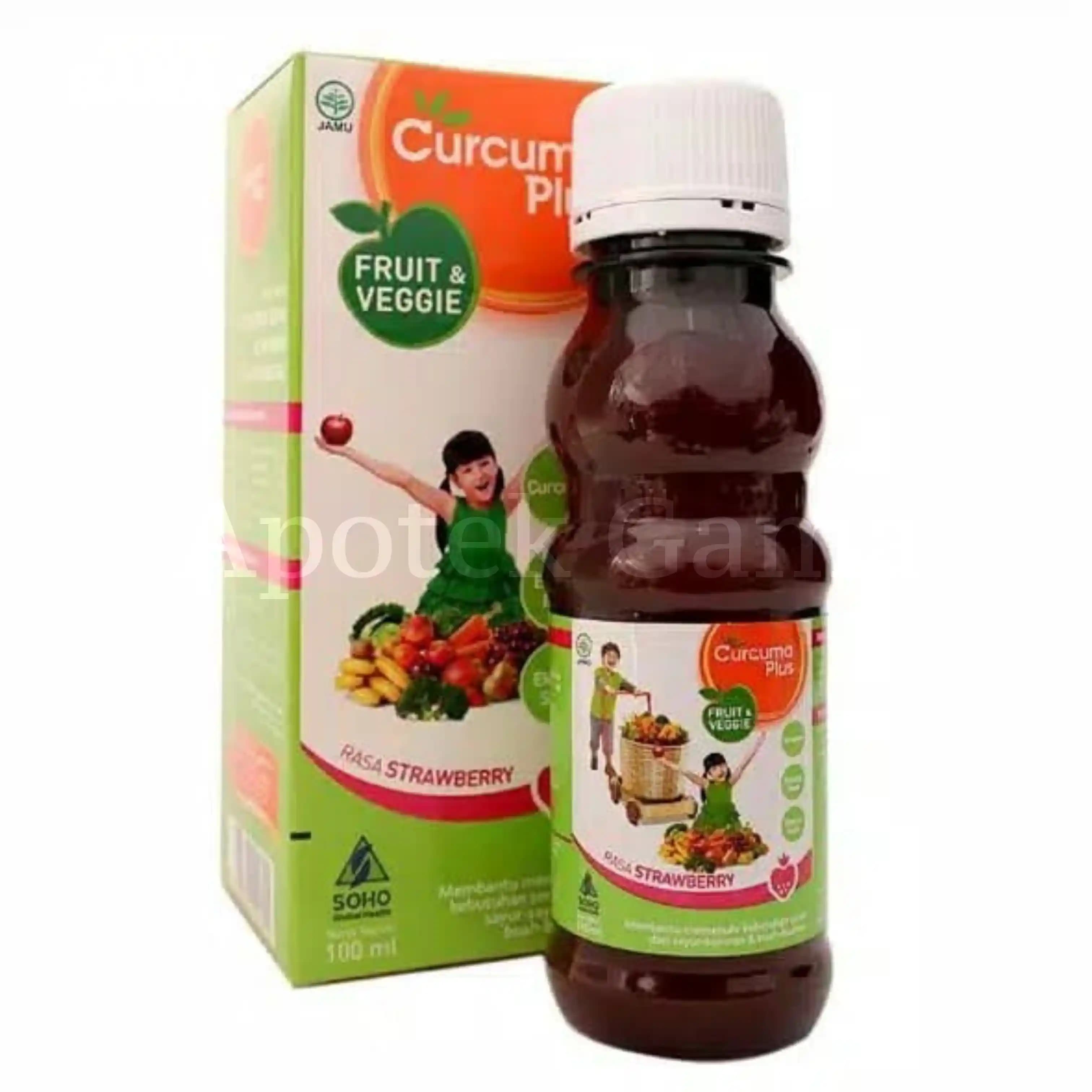 CURCUMA PLUS FRUIT & VEGGIE STRAWBERRY 100 ML