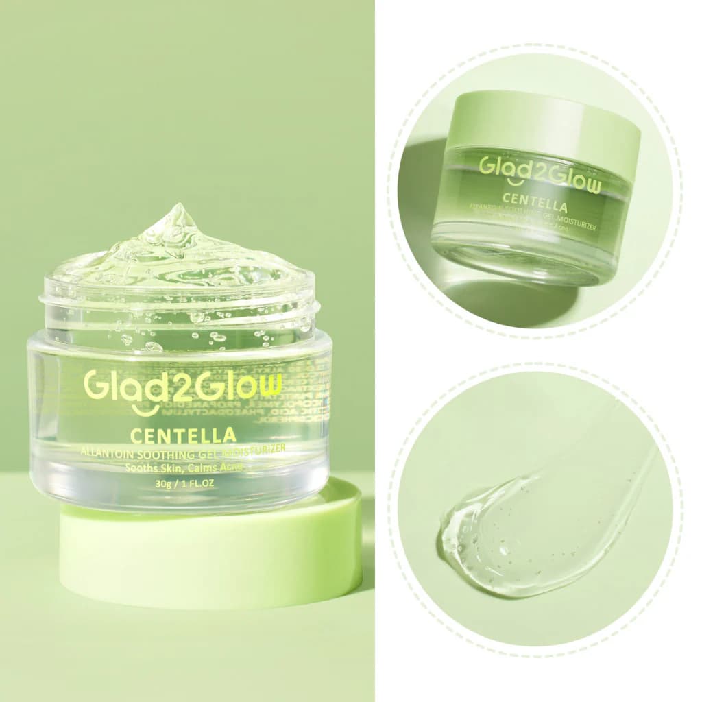 GLAD2GLOW CENTELLA ALLANTOIN SOOTHING GEL MOISTURIZER 30GR