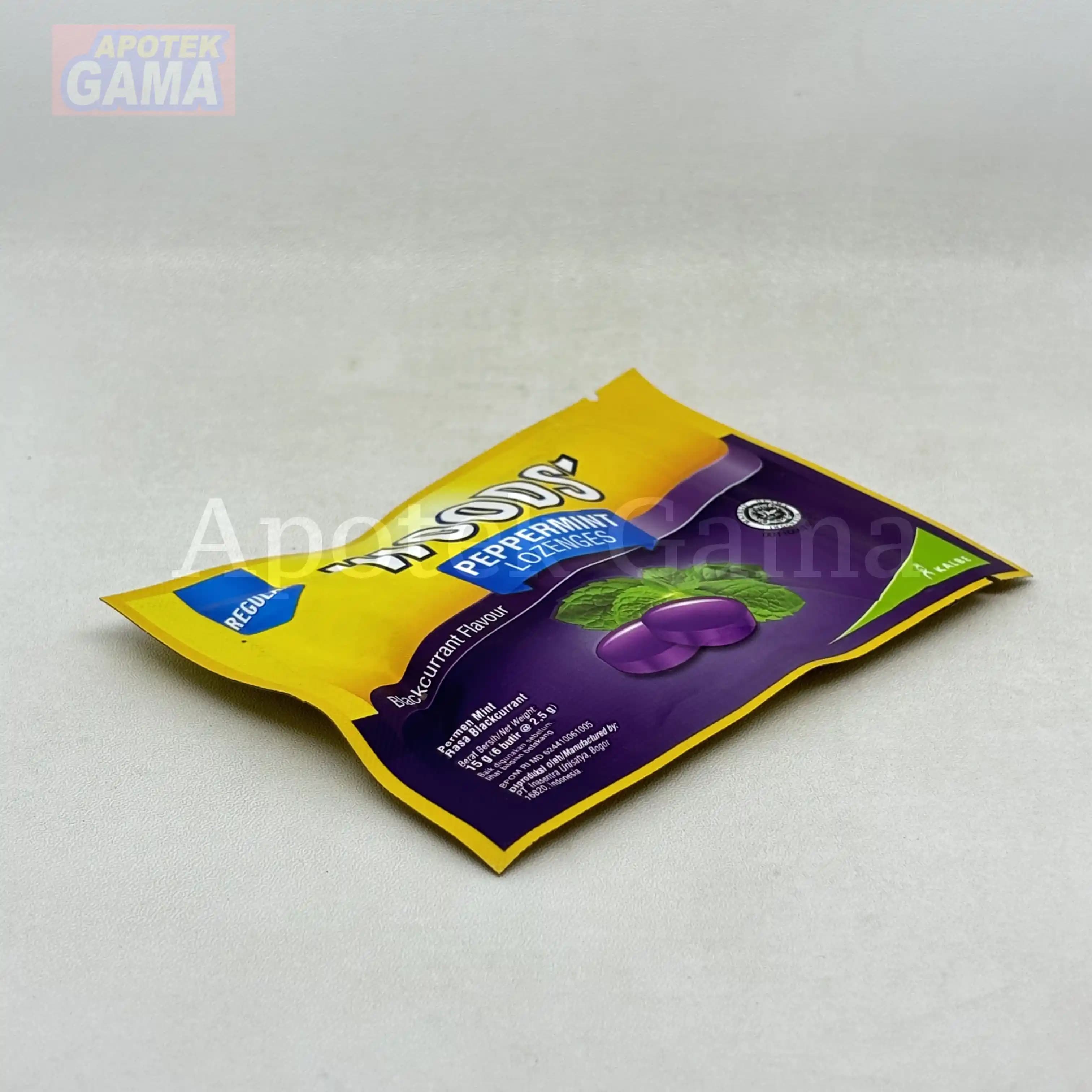 WOOD PEPPERMINT LOZENGES BLACKCURRANT 6
