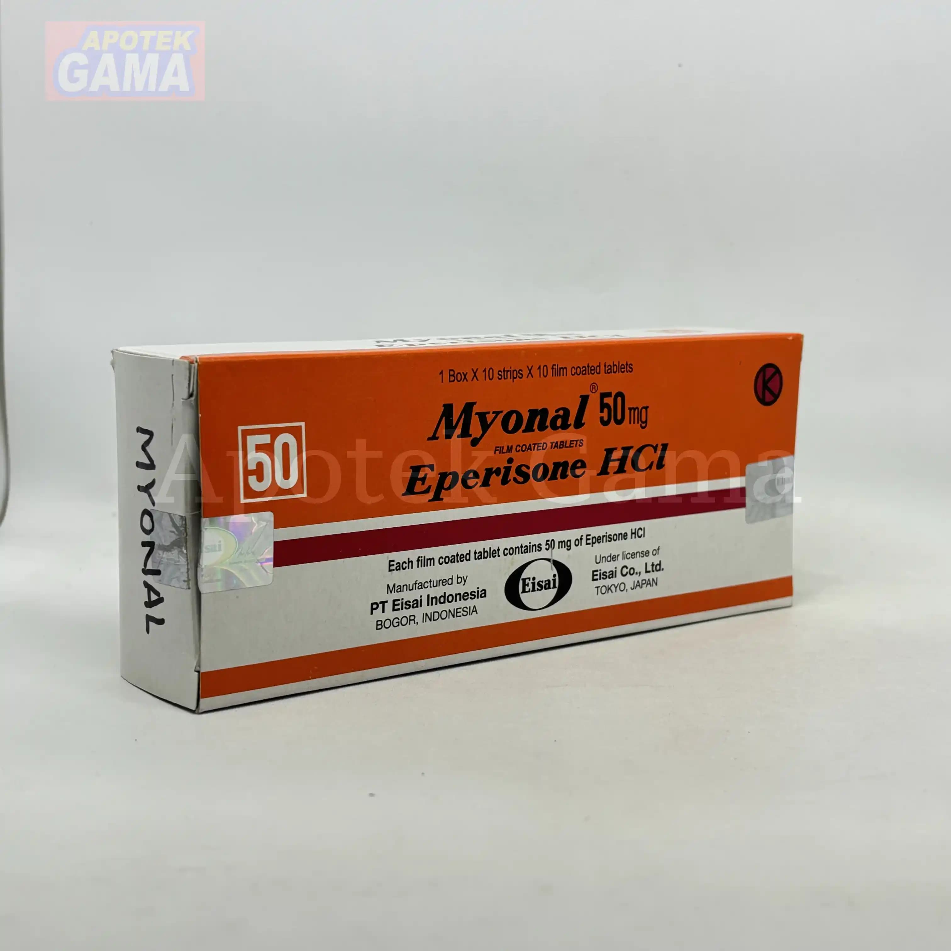MYONAL 50MG/100 TAB