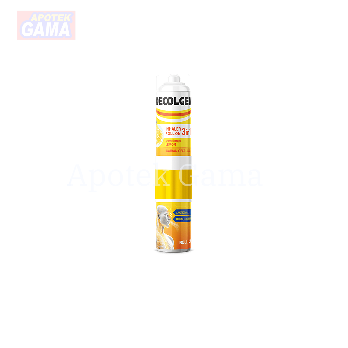 DECOLGEN INHALER ROLL ON 3IN1 LEMON 2ML