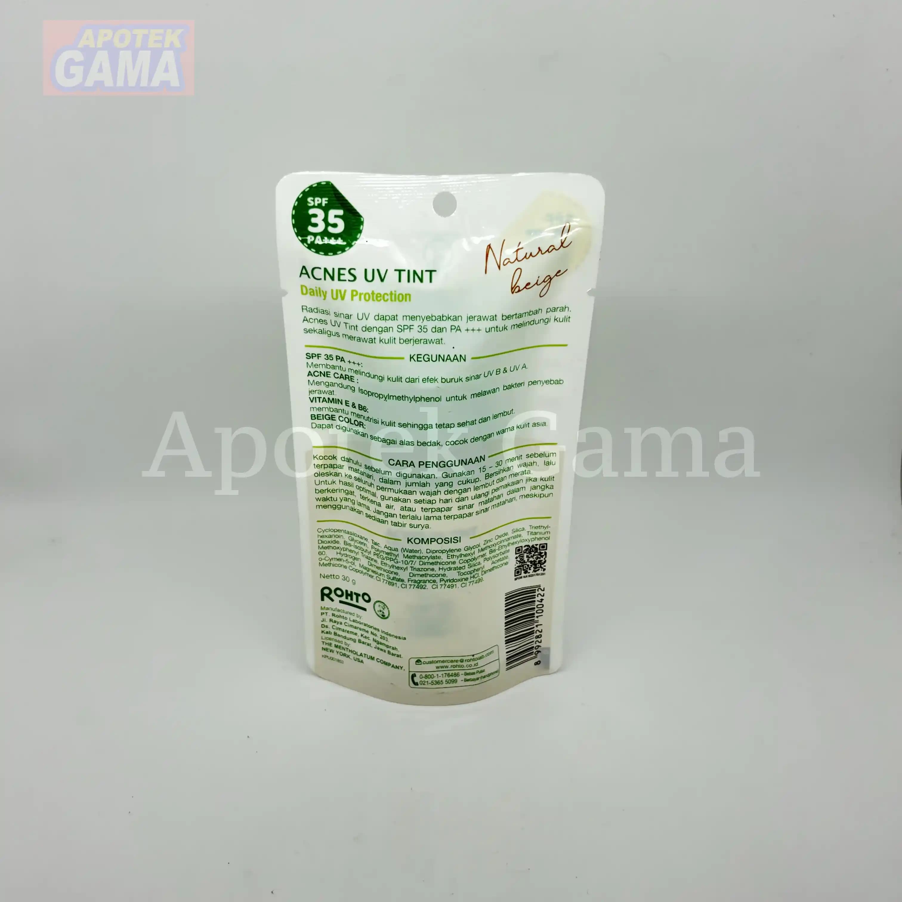 ACNES UV TINT NATURAL BEIGE SPF 35PA+  30GR 2