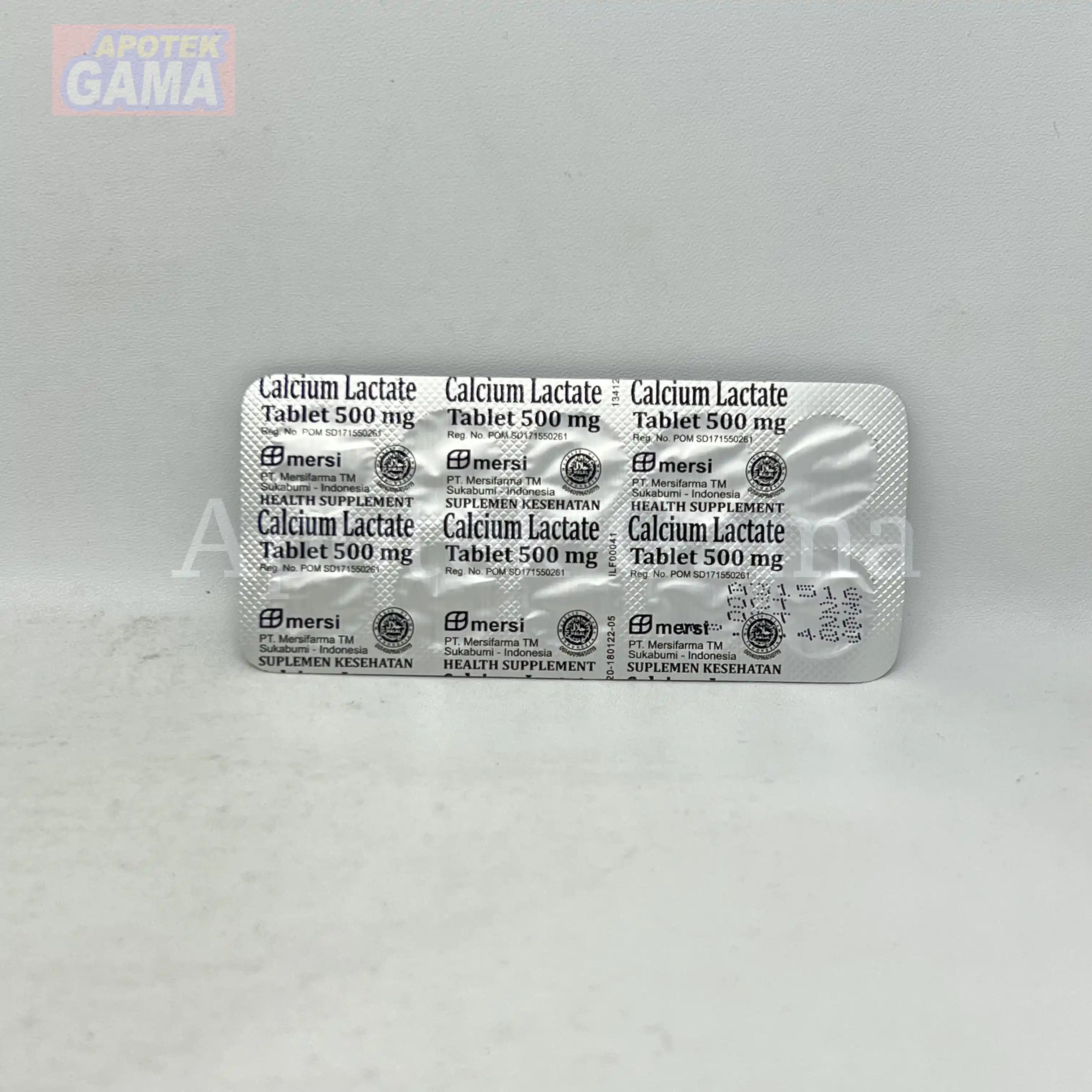 CALCIUM LACTATE 500 MG TABLET