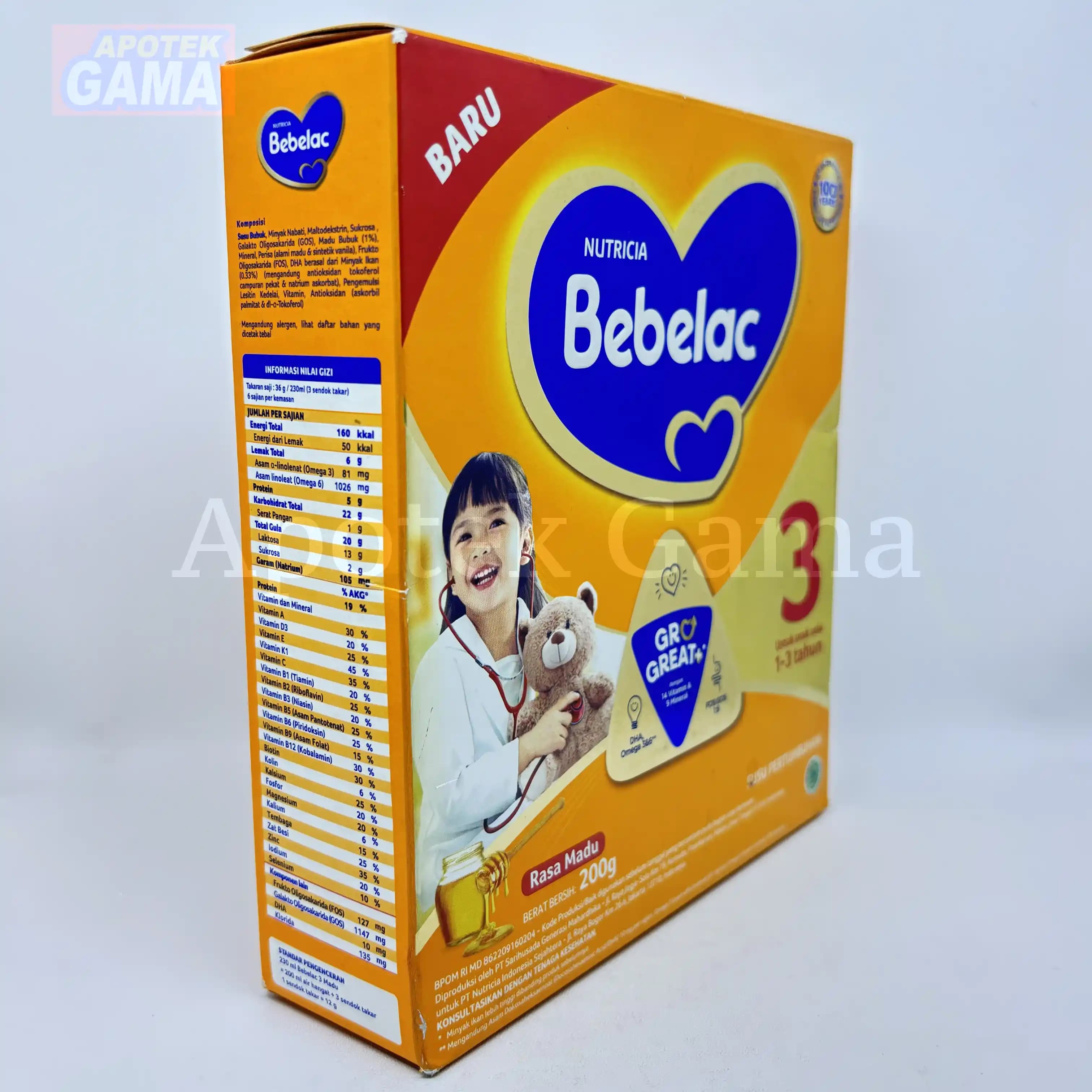 BEBELAC 3 HONEY HIQEQ 200 GR 3