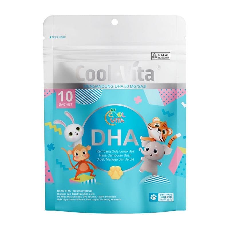 COOLVITA DHA GUMMY POUCH 10PCS 4